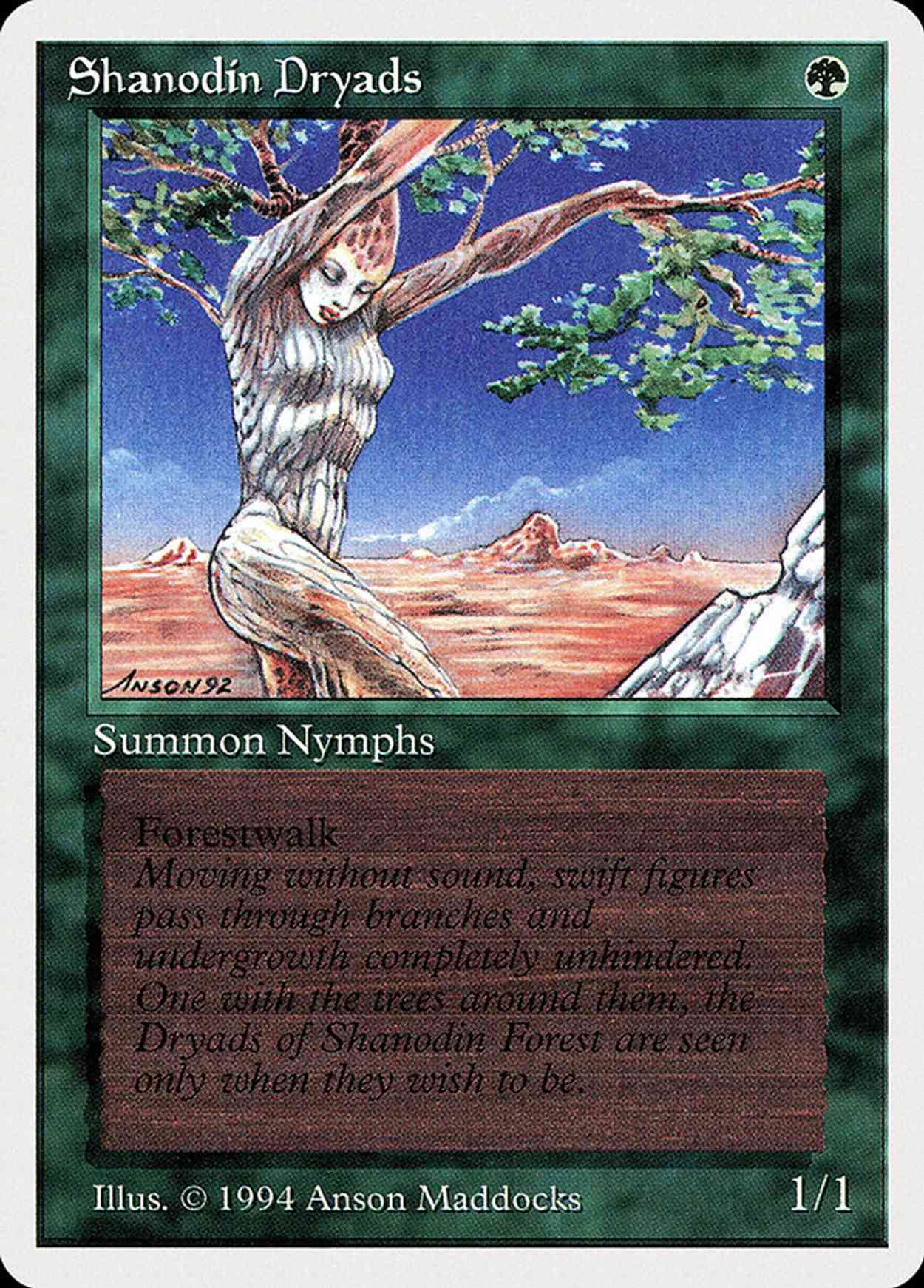 Shanodin Dryads magic card front