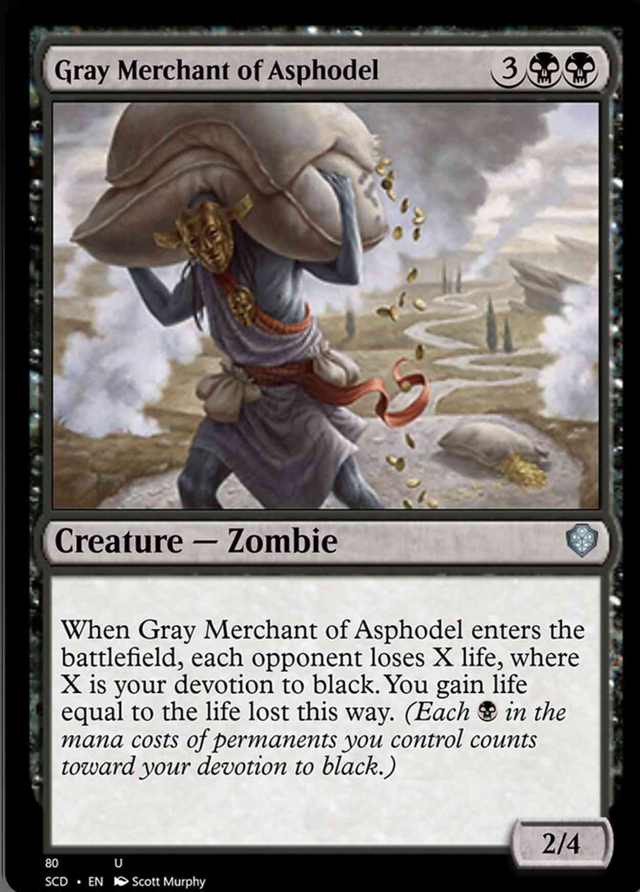 Gray Merchant of Asphodel magic card front