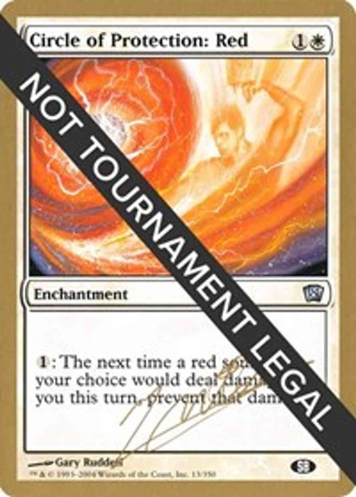 Circle of Protection: Red - 2004 Julien Nuijten (8ED) (SB) magic card front