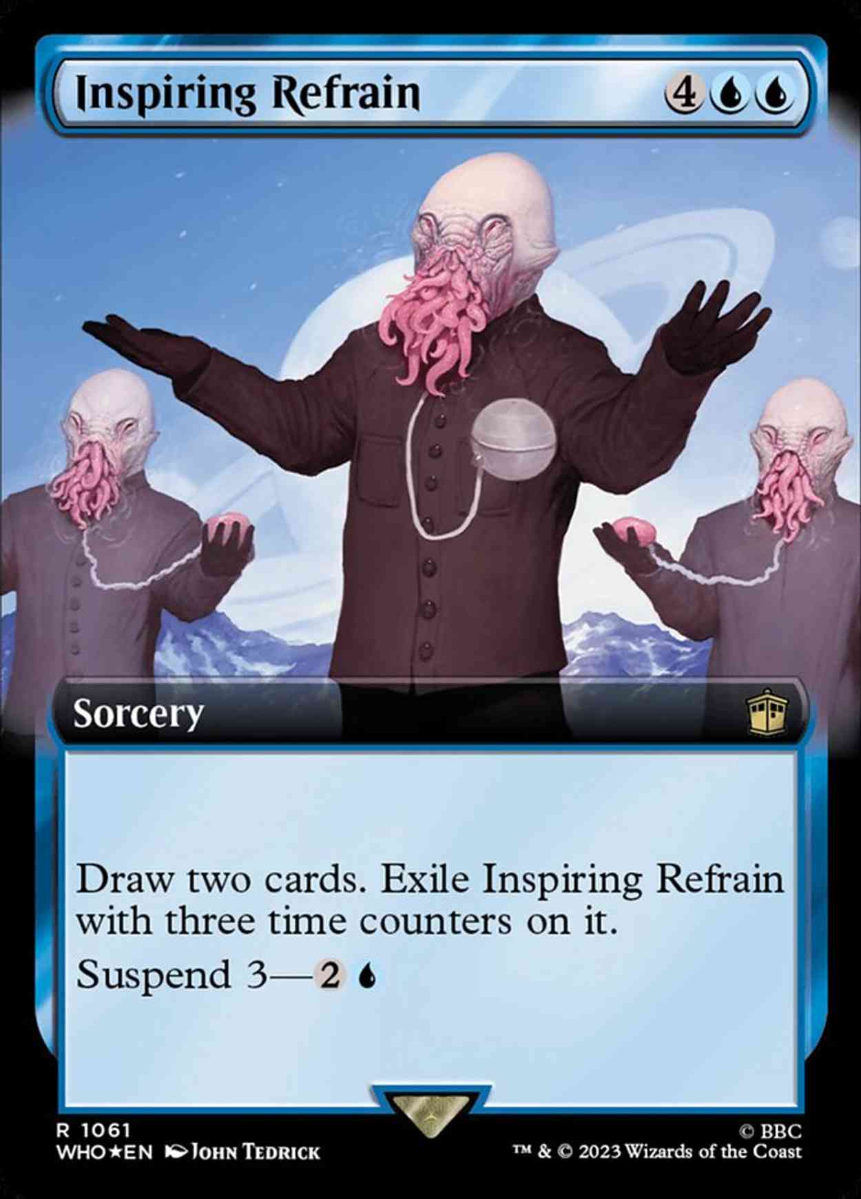 Inspiring Refrain (Extended Art) (Surge Foil) magic card front