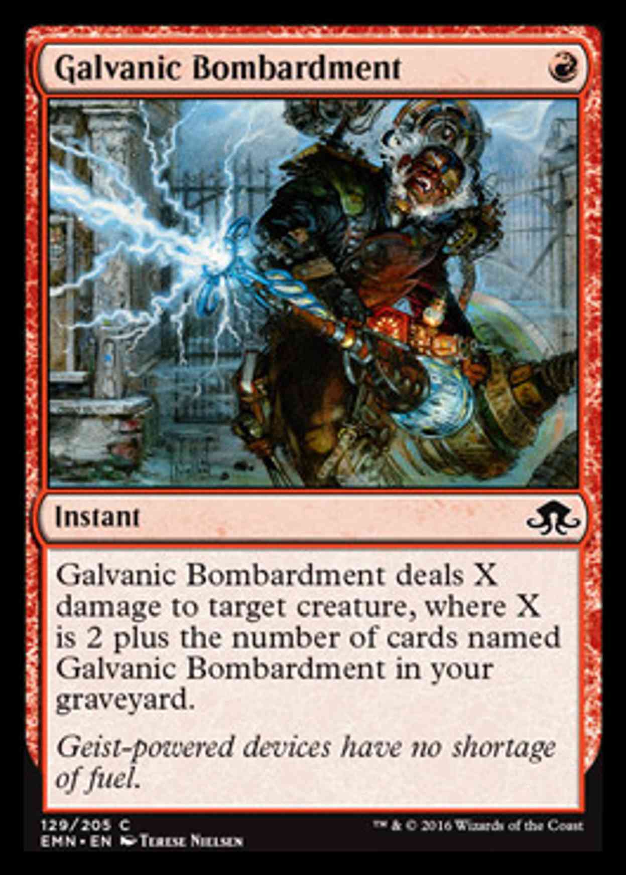 Galvanic Bombardment magic card front