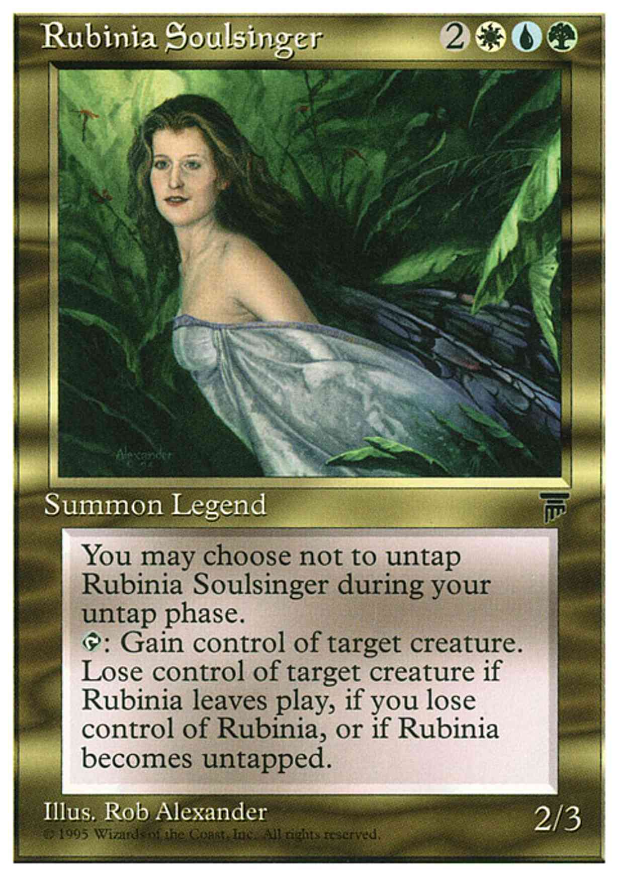 Rubinia Soulsinger magic card front