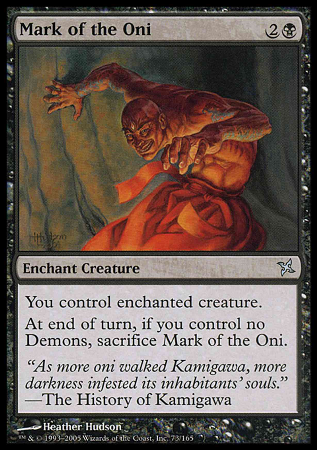 Mark of the Oni magic card front