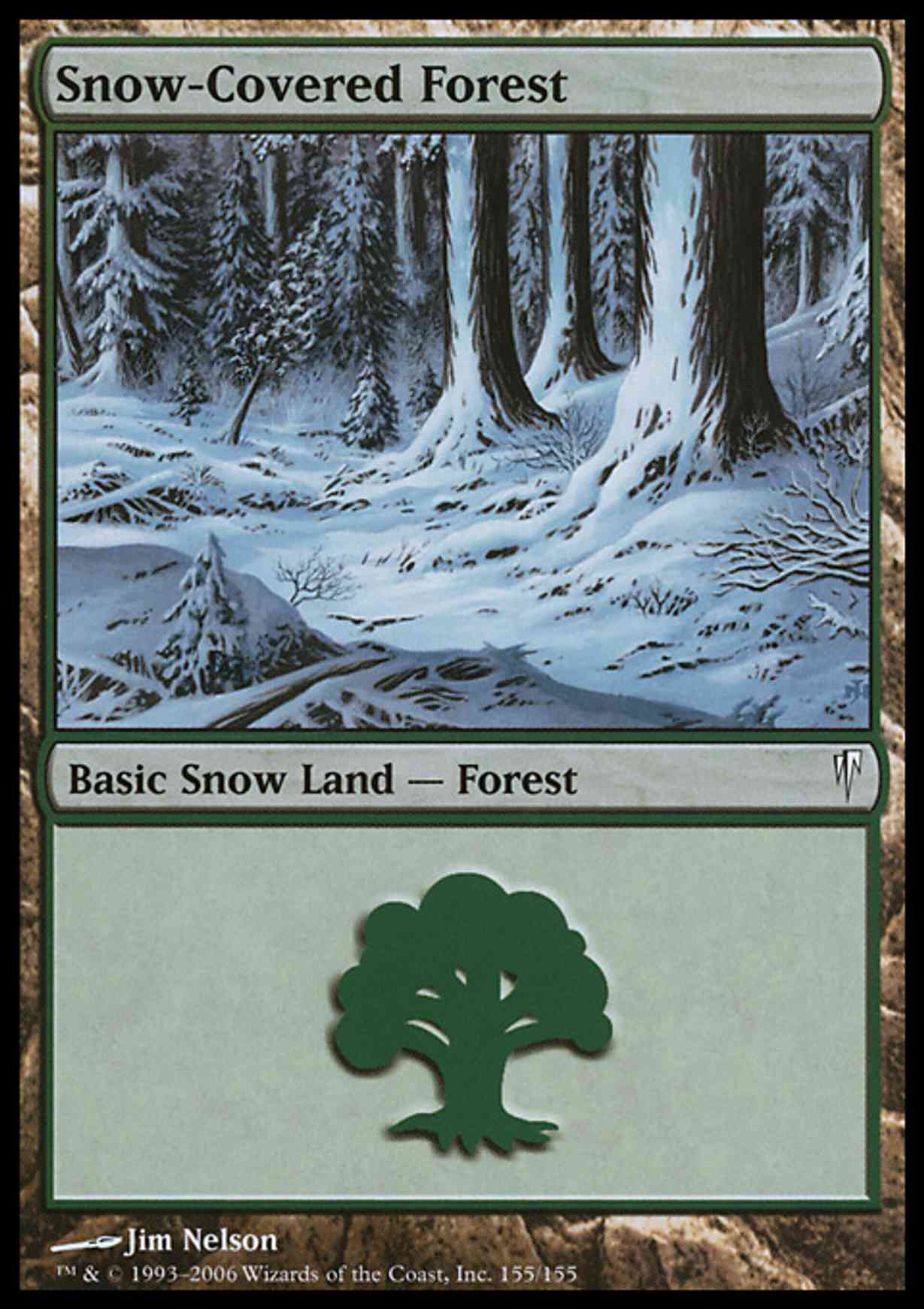 Snow-Covered Forest magic card front