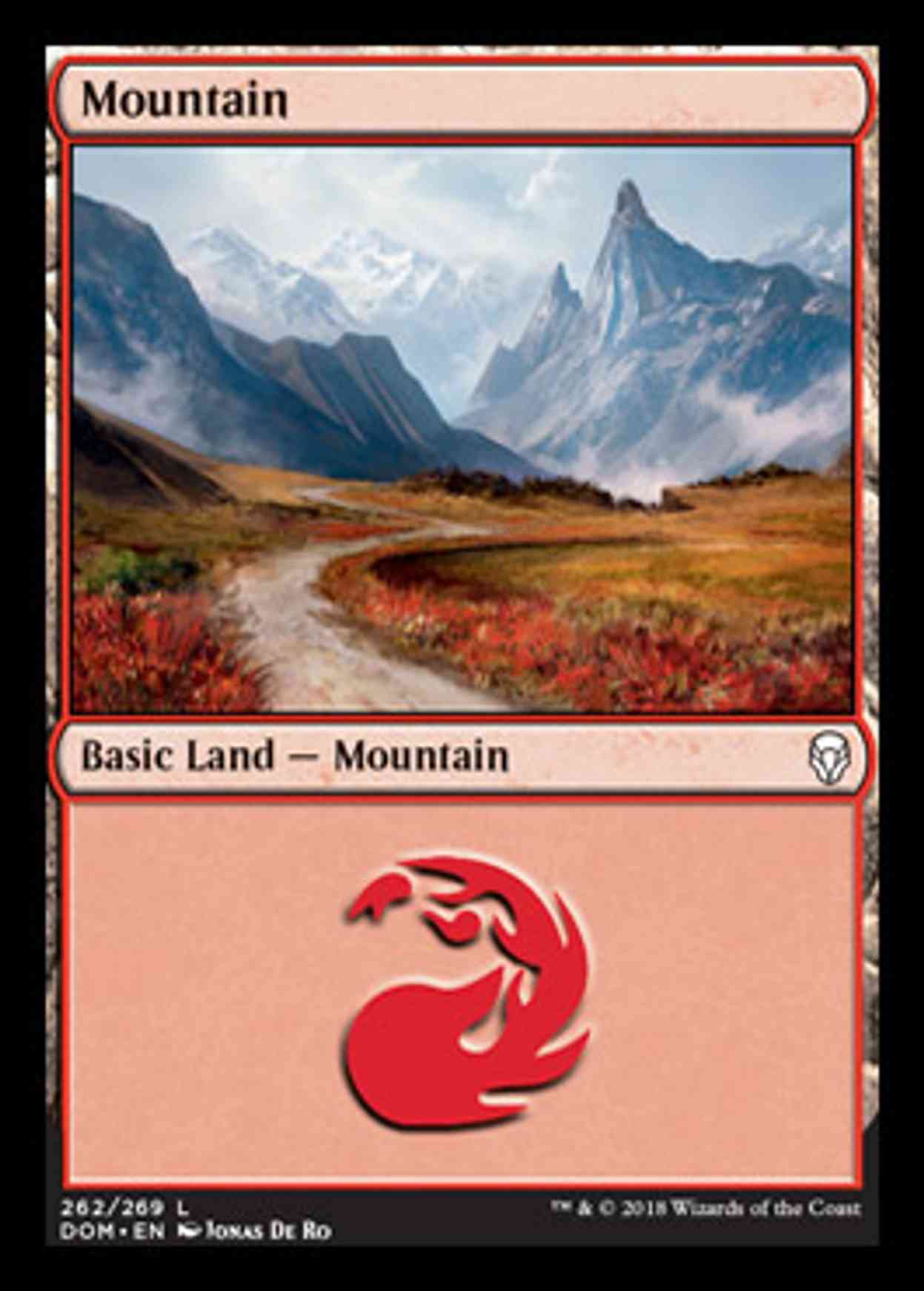 Mountain (262) magic card front