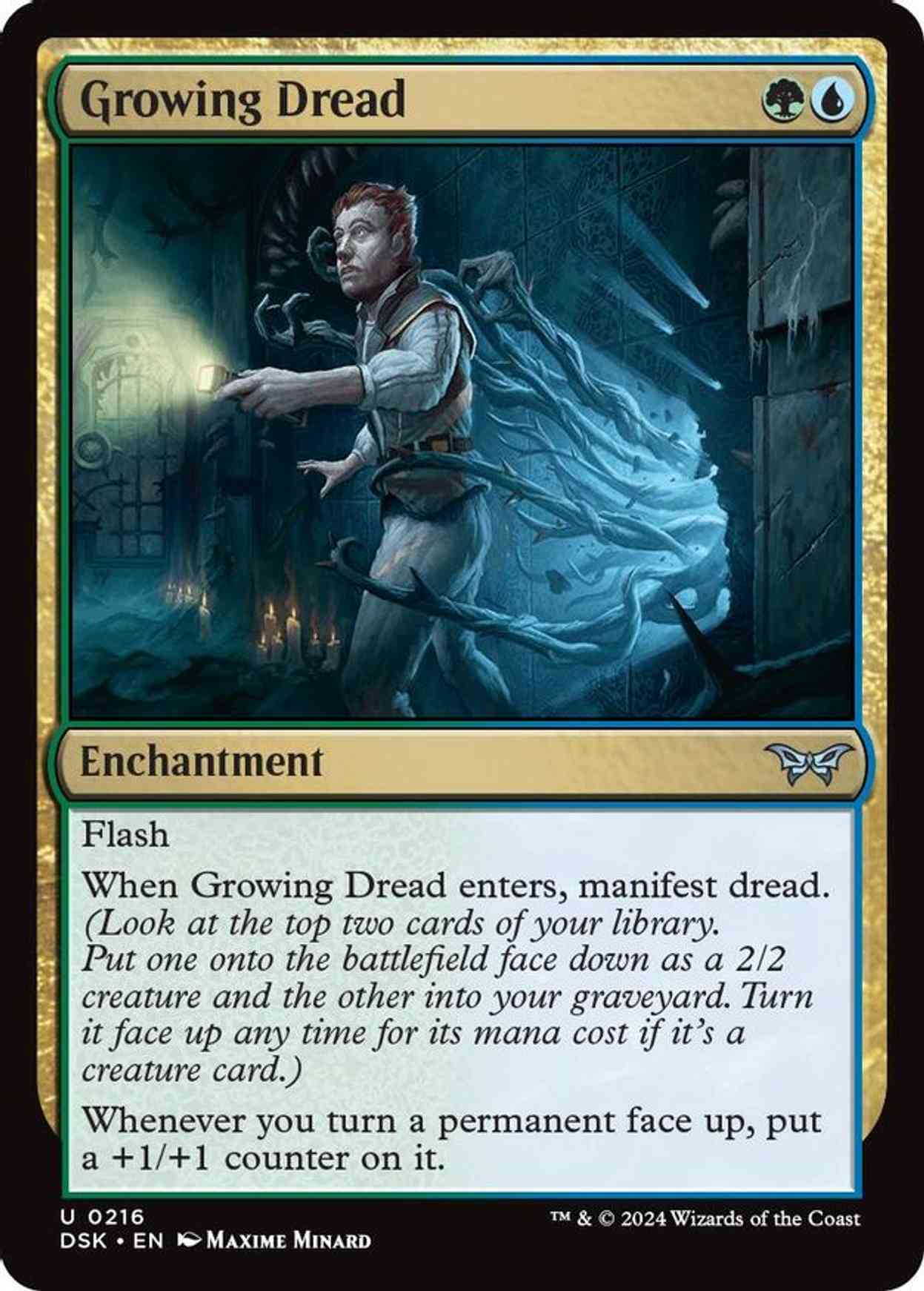 Growing Dread magic card front