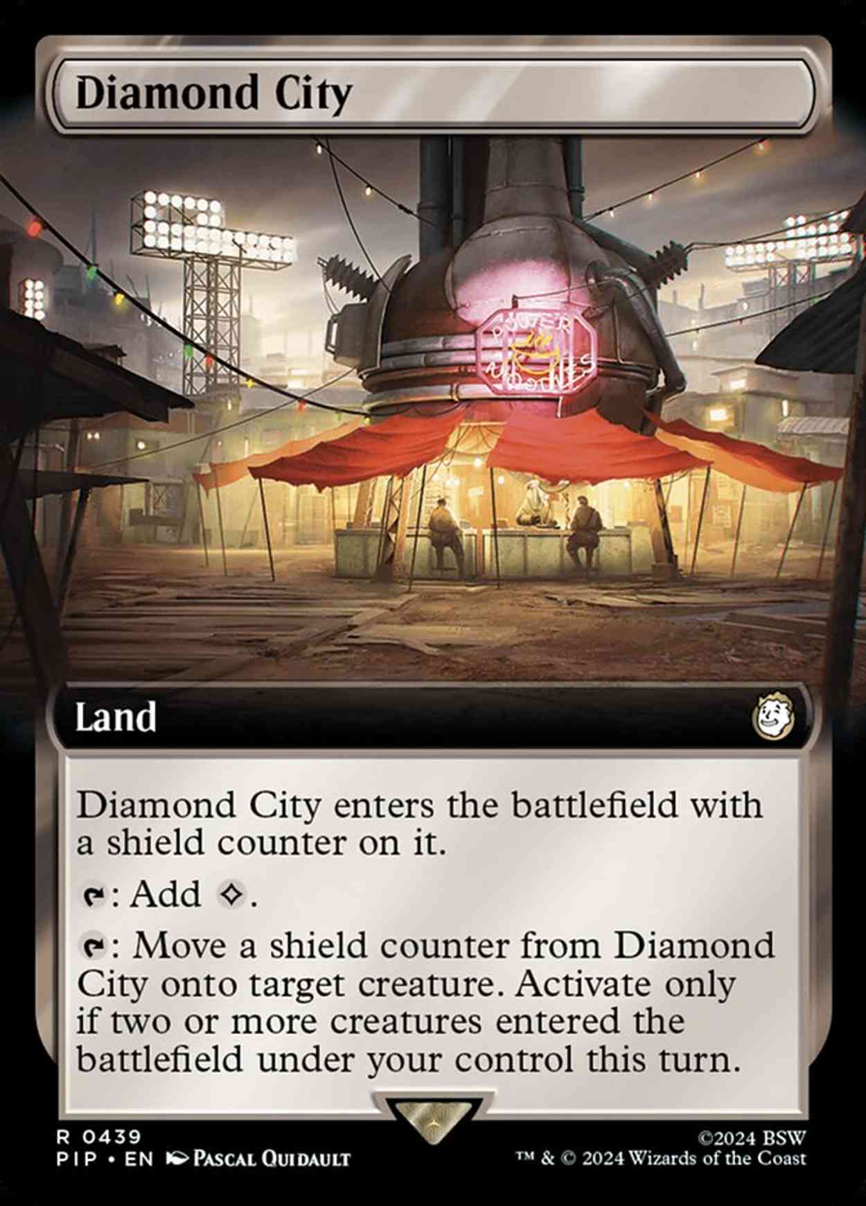 Diamond City (Extended Art) magic card front