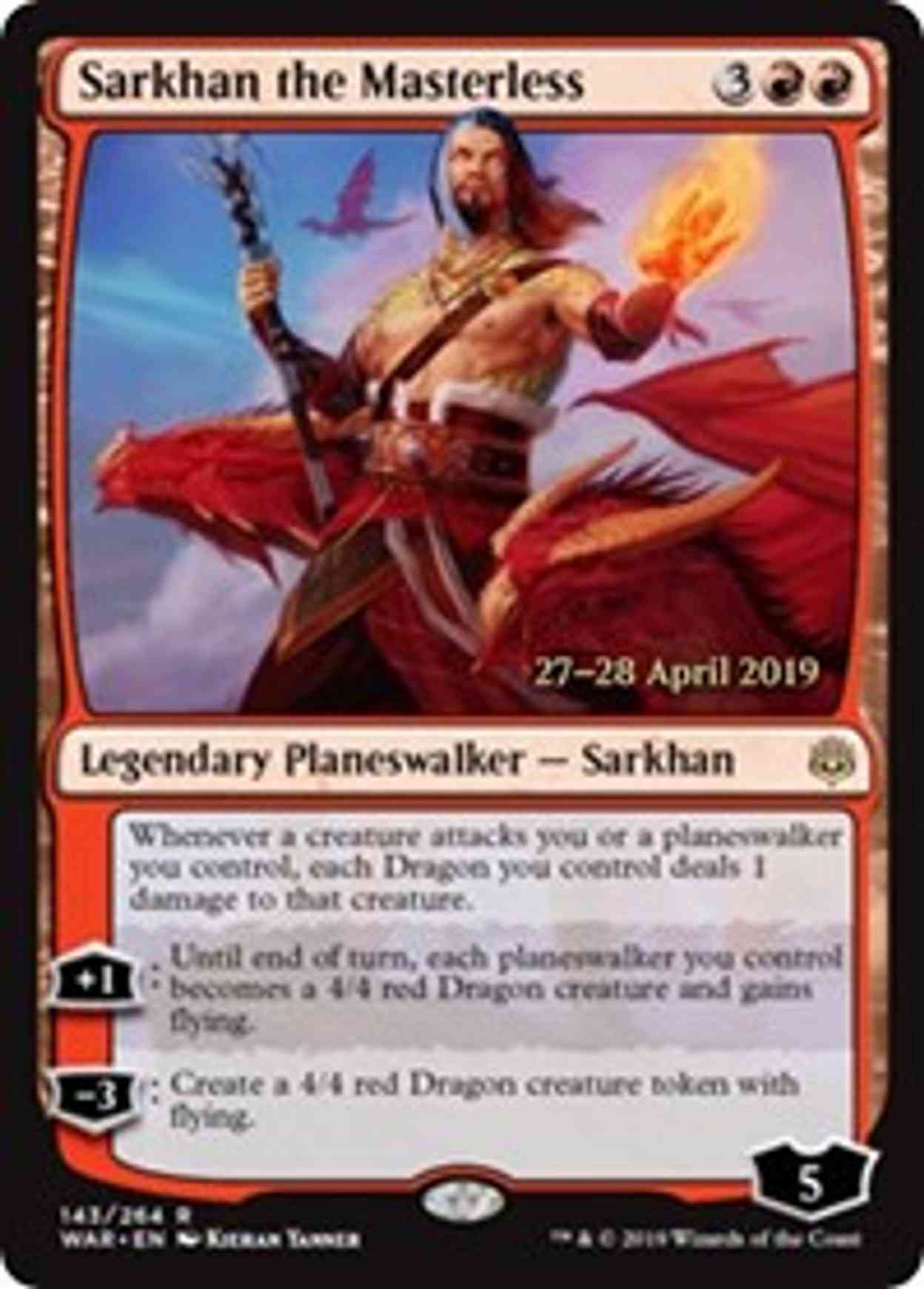 Sarkhan the Masterless magic card front