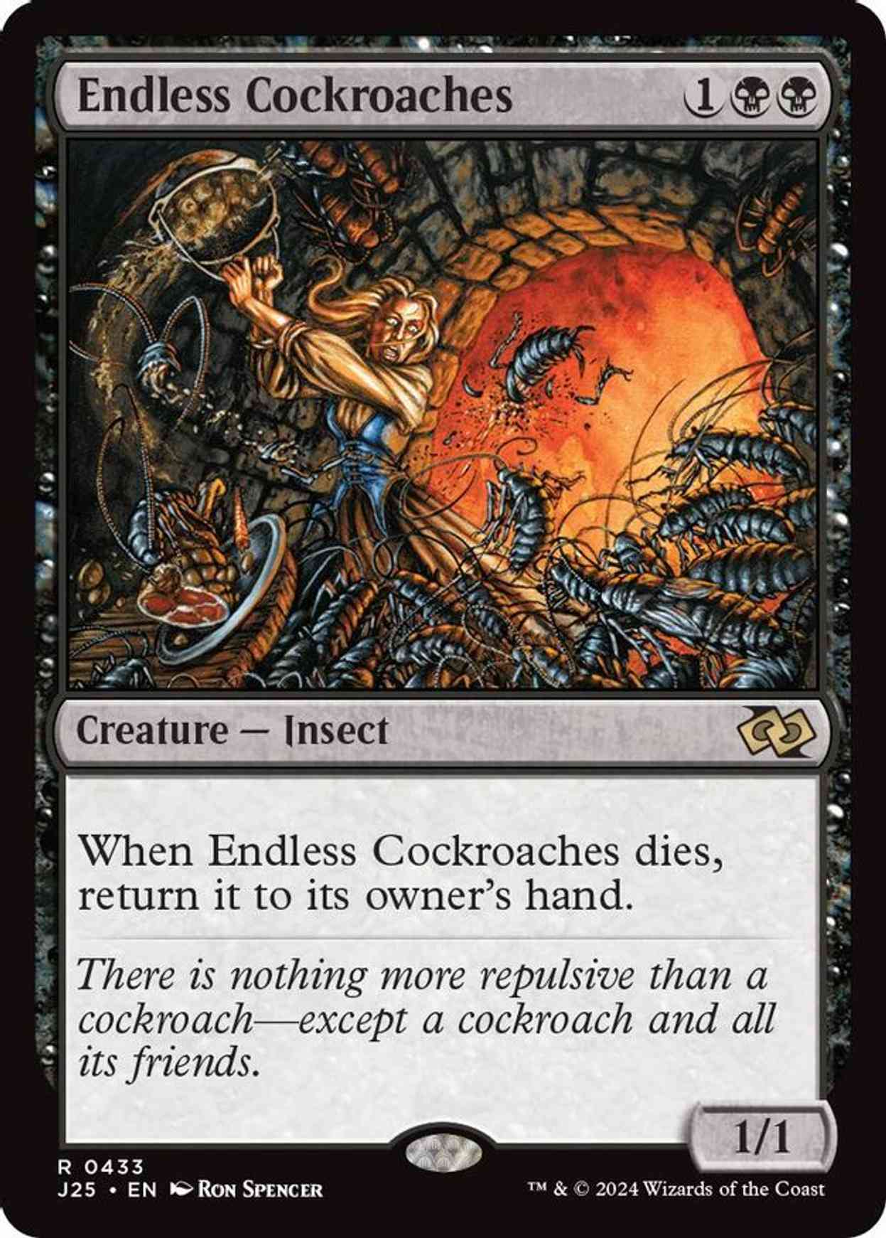 Endless Cockroaches magic card front