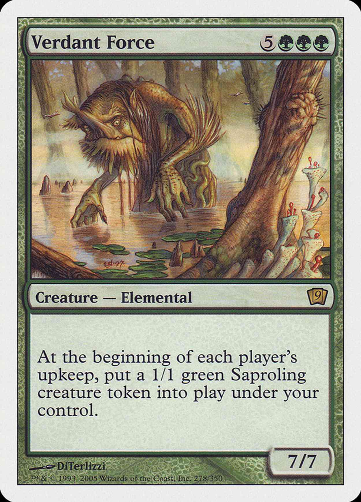 Verdant Force (9th Edition) magic card front