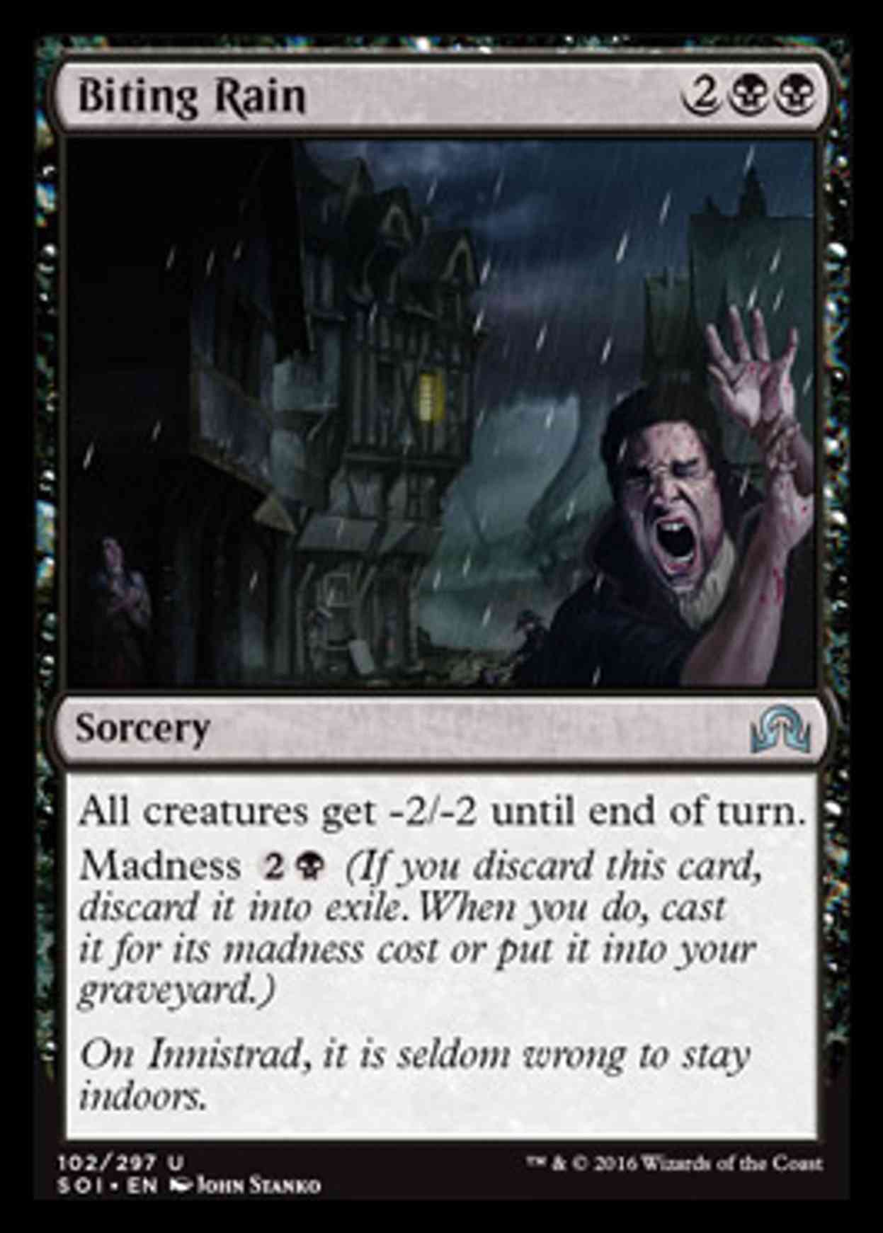 Biting Rain magic card front