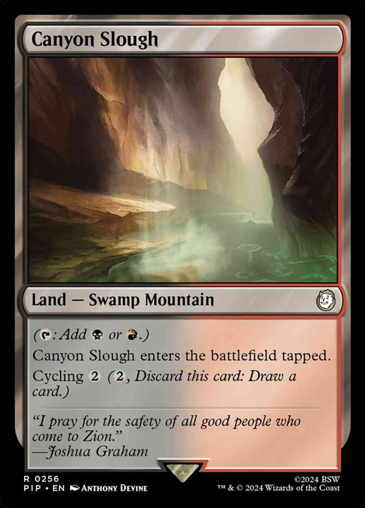 Canyon Slough magic card front