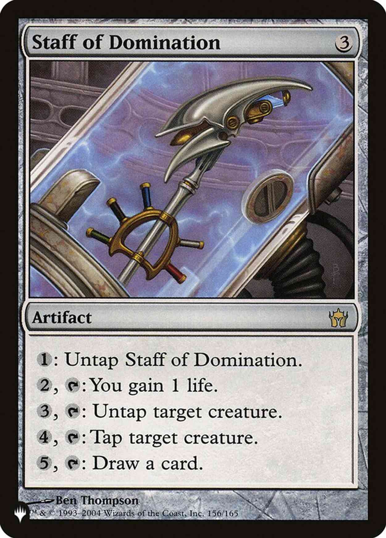 Staff of Domination magic card front