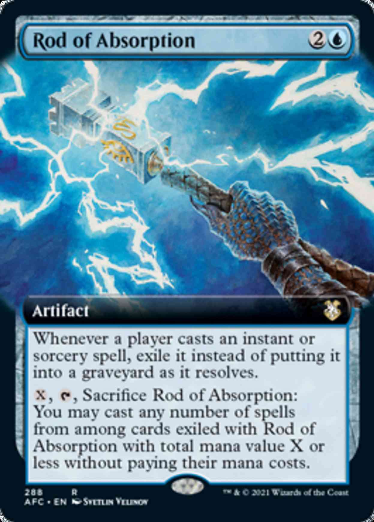 Rod of Absorption (Extended Art) magic card front