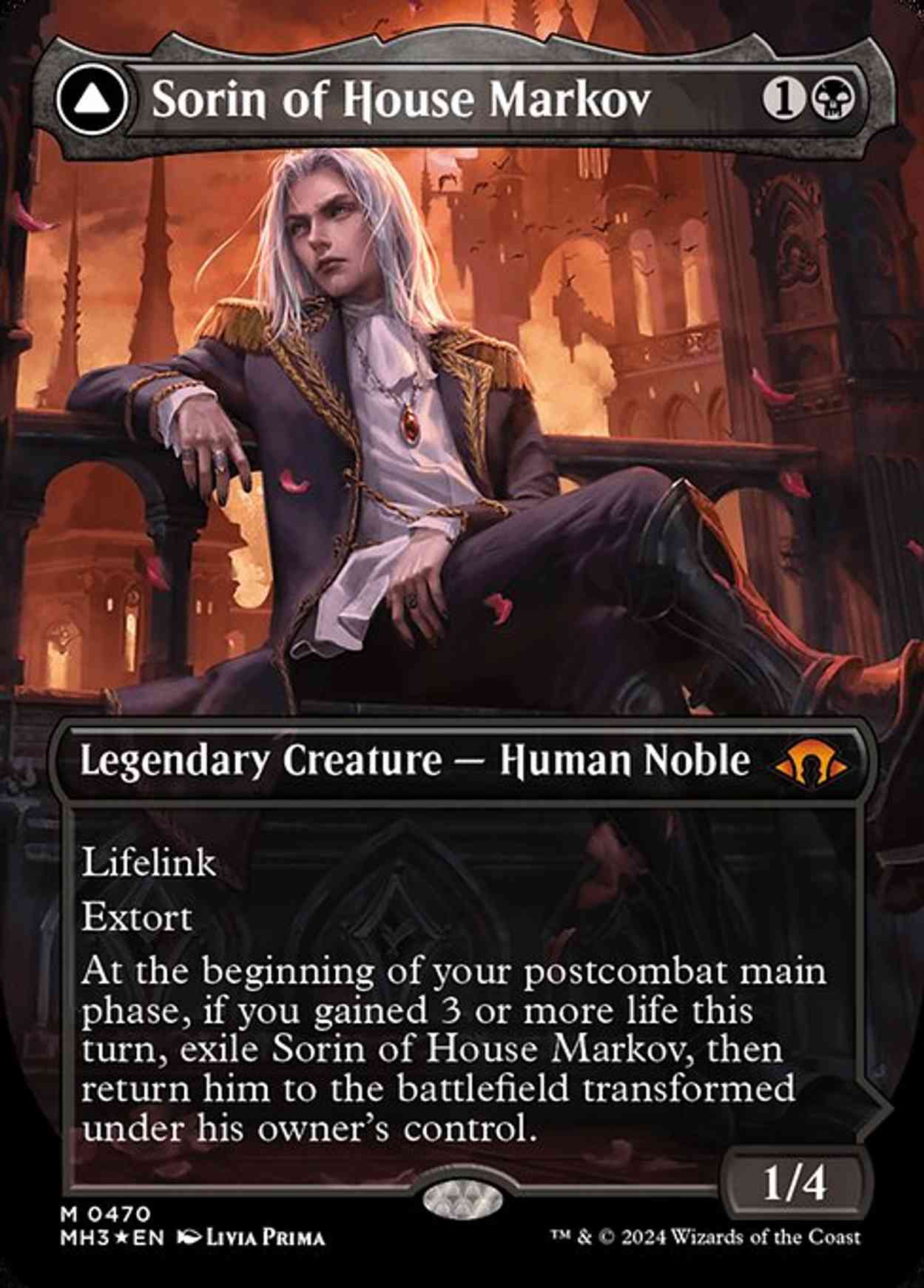 Sorin of House Markov (Borderless) (Textured Foil) magic card front