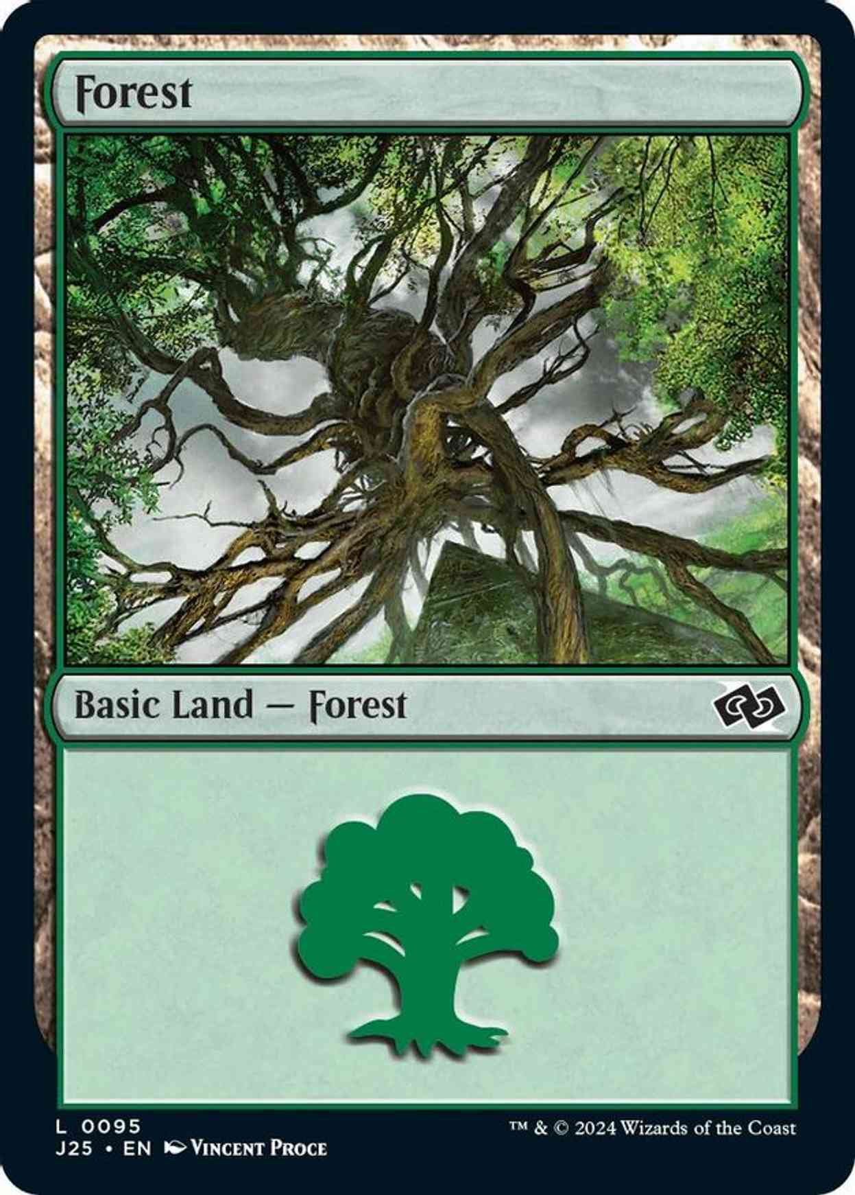 Forest (0095) magic card front