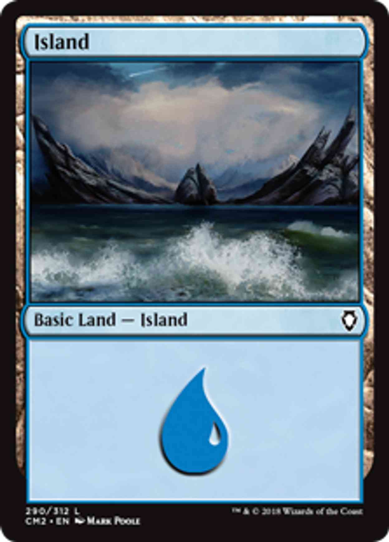 Island (290) magic card front