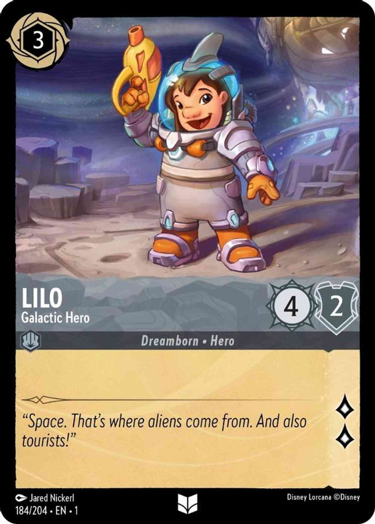 Lilo - Galactic Hero magic card front