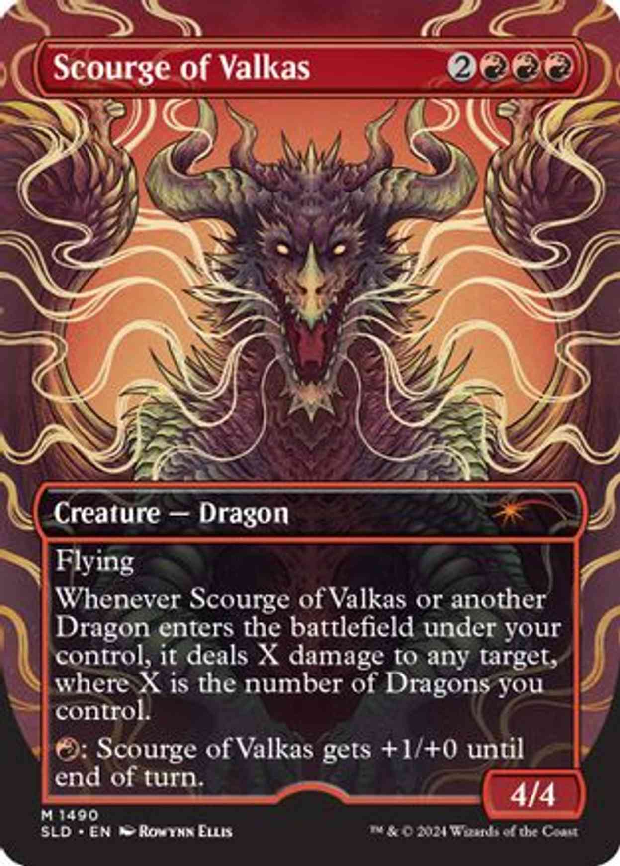 Scourge of Valkas magic card front