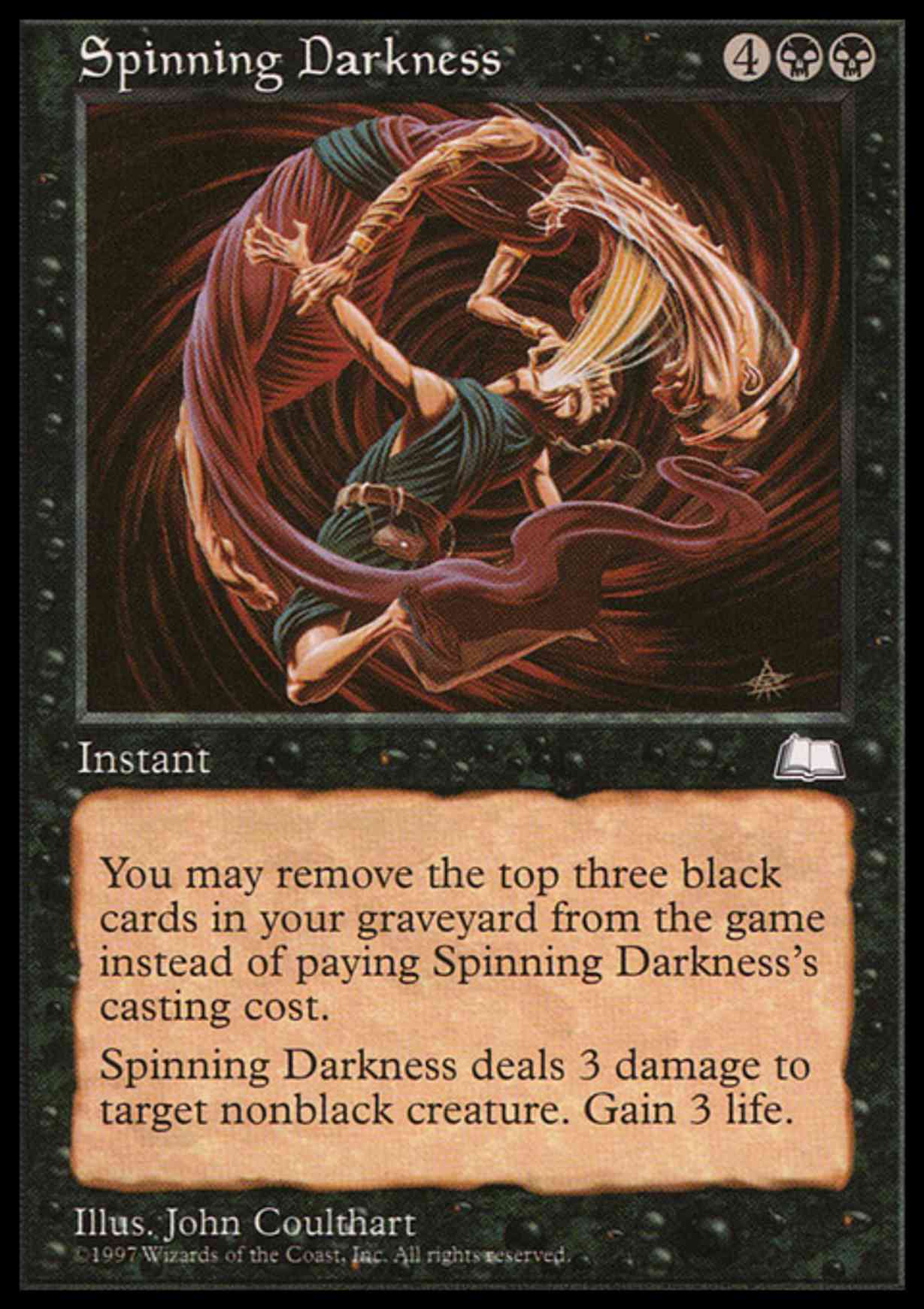 Spinning Darkness magic card front