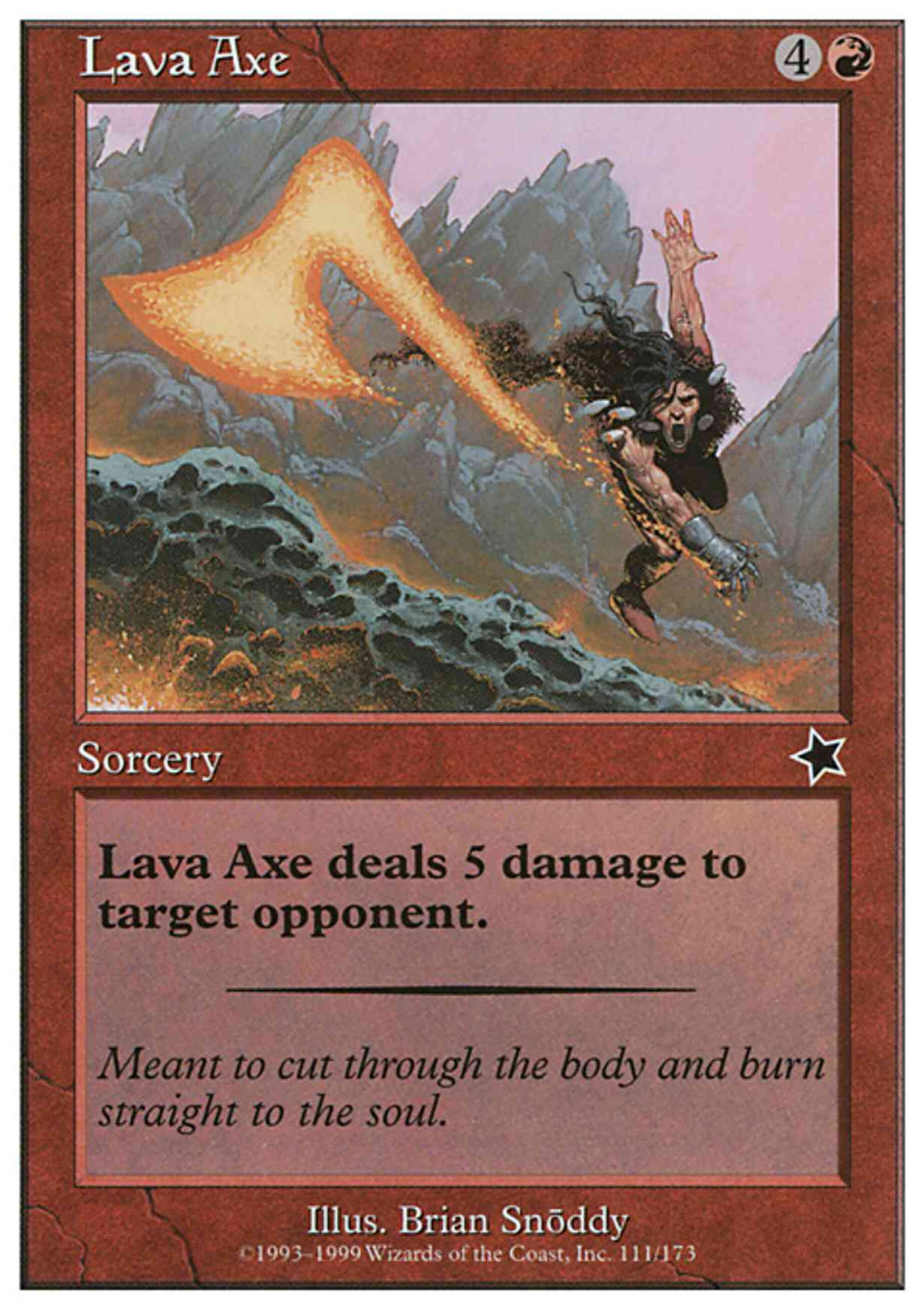 Lava Axe magic card front