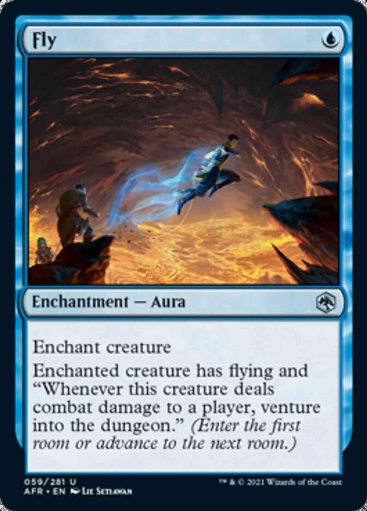 Fly magic card front