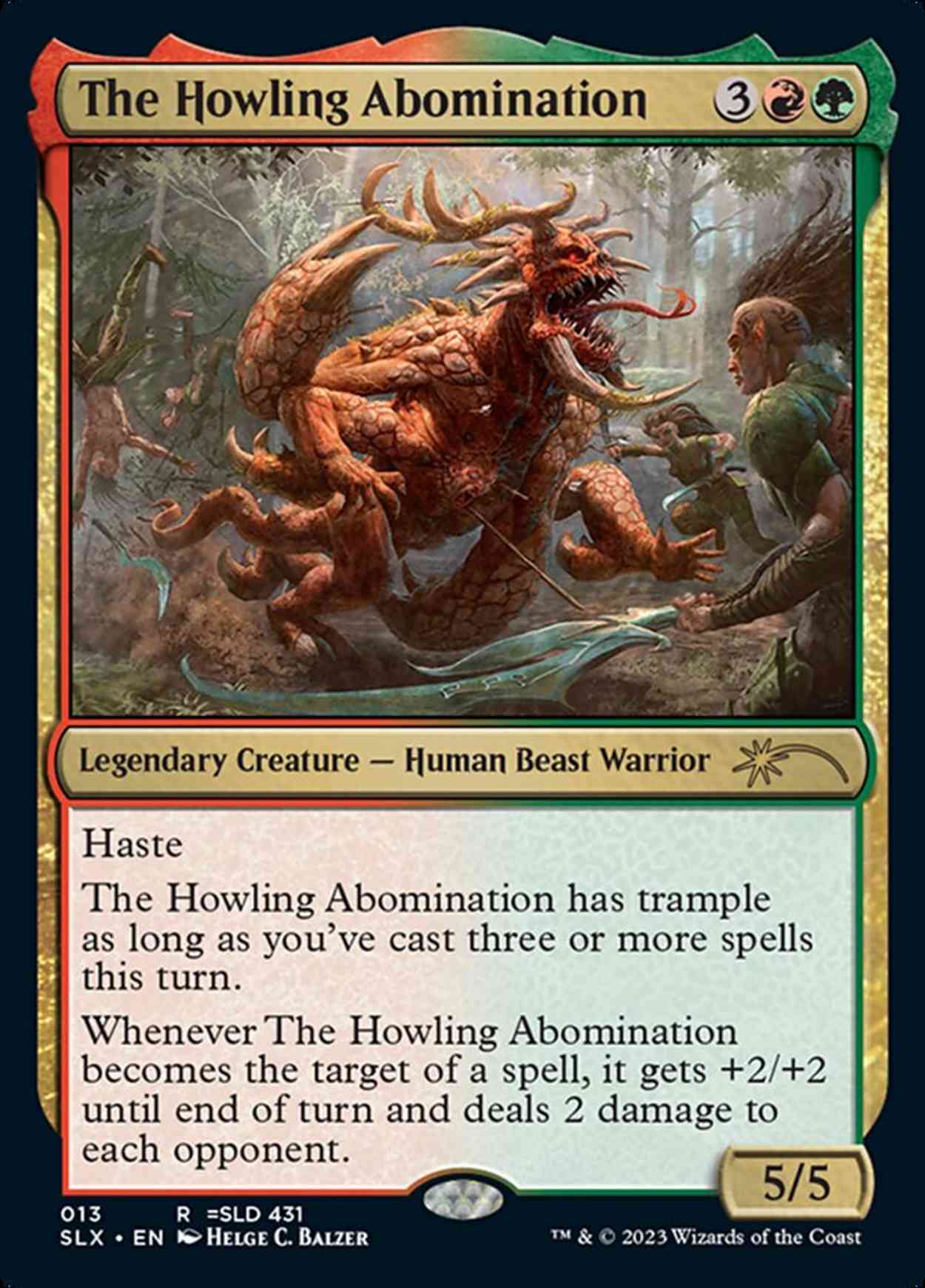 The Howling Abomination magic card front