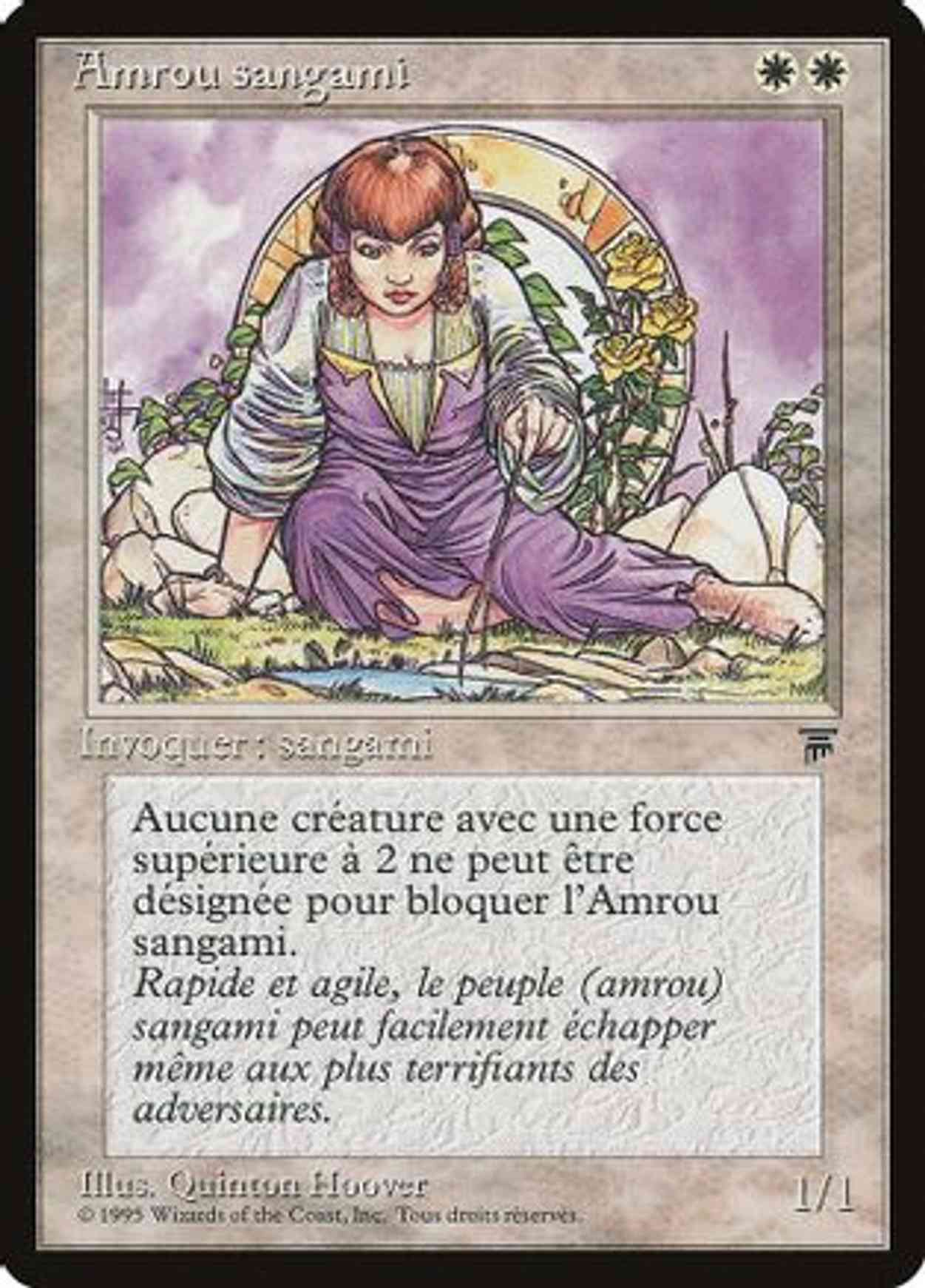 Amrou Kithkin (French) - "Amrou sangami" magic card front