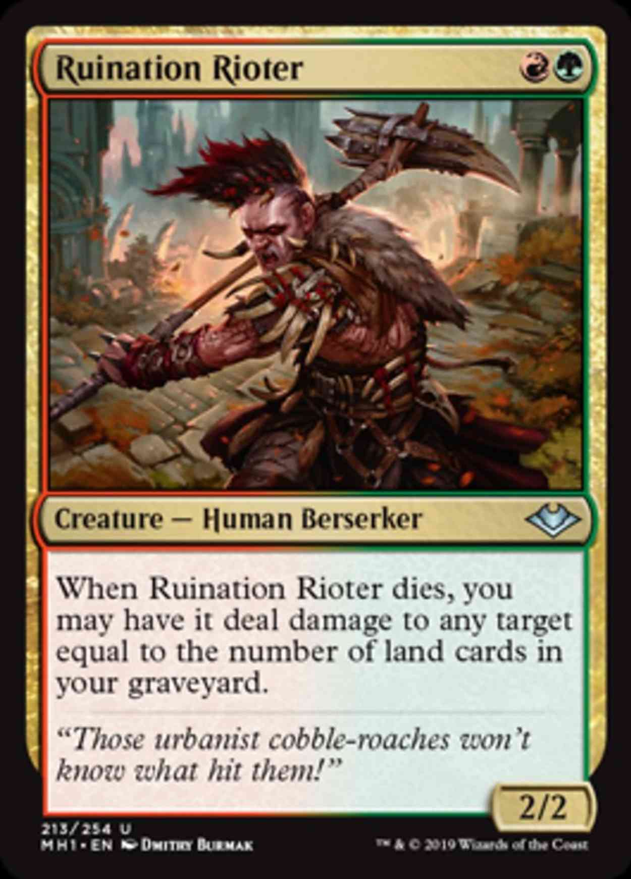 Ruination Rioter magic card front