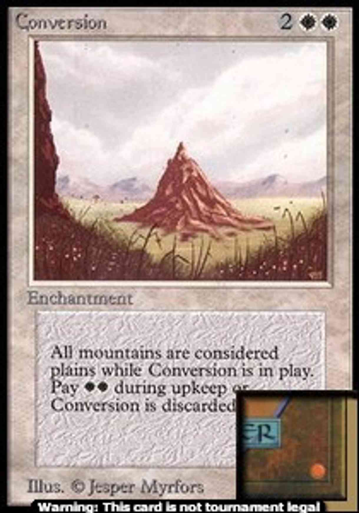 Conversion magic card front