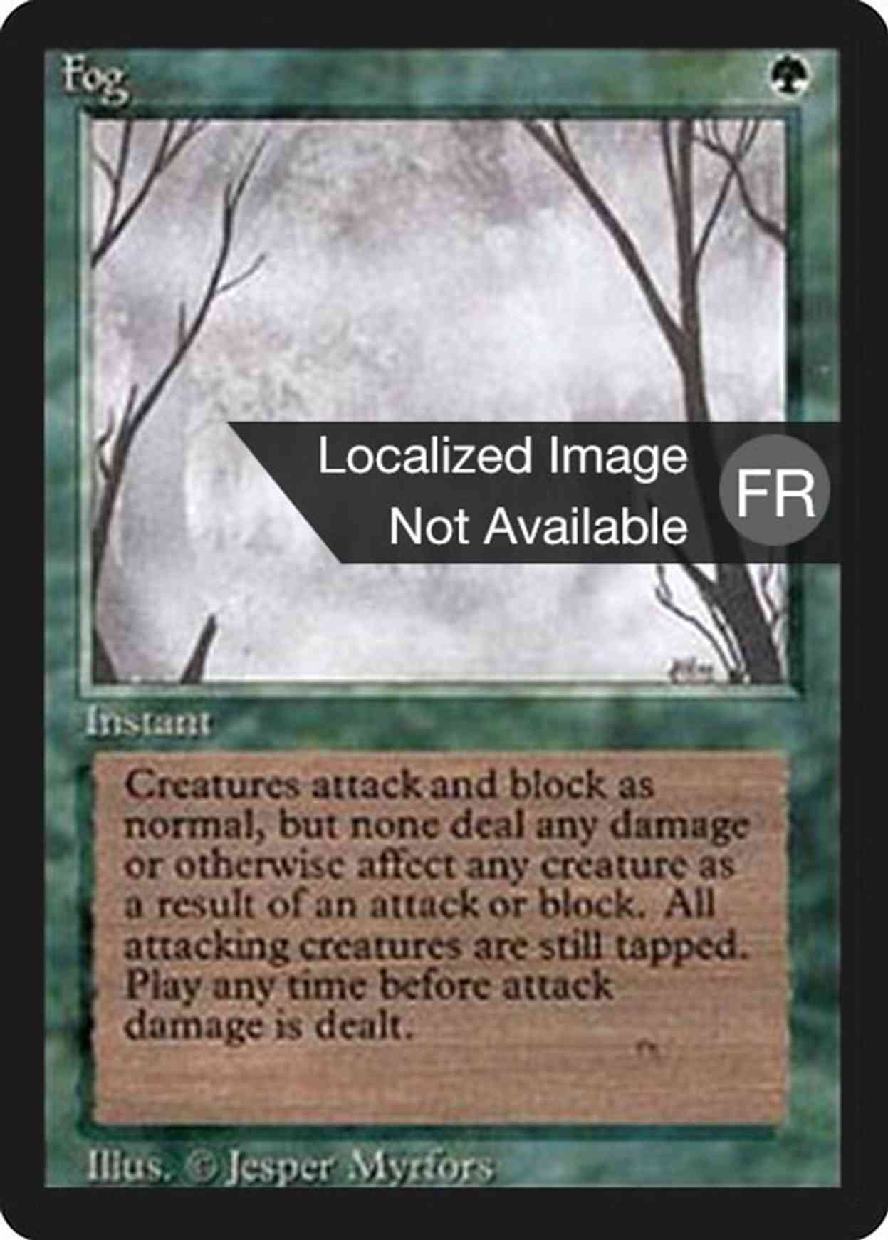 Fog magic card front