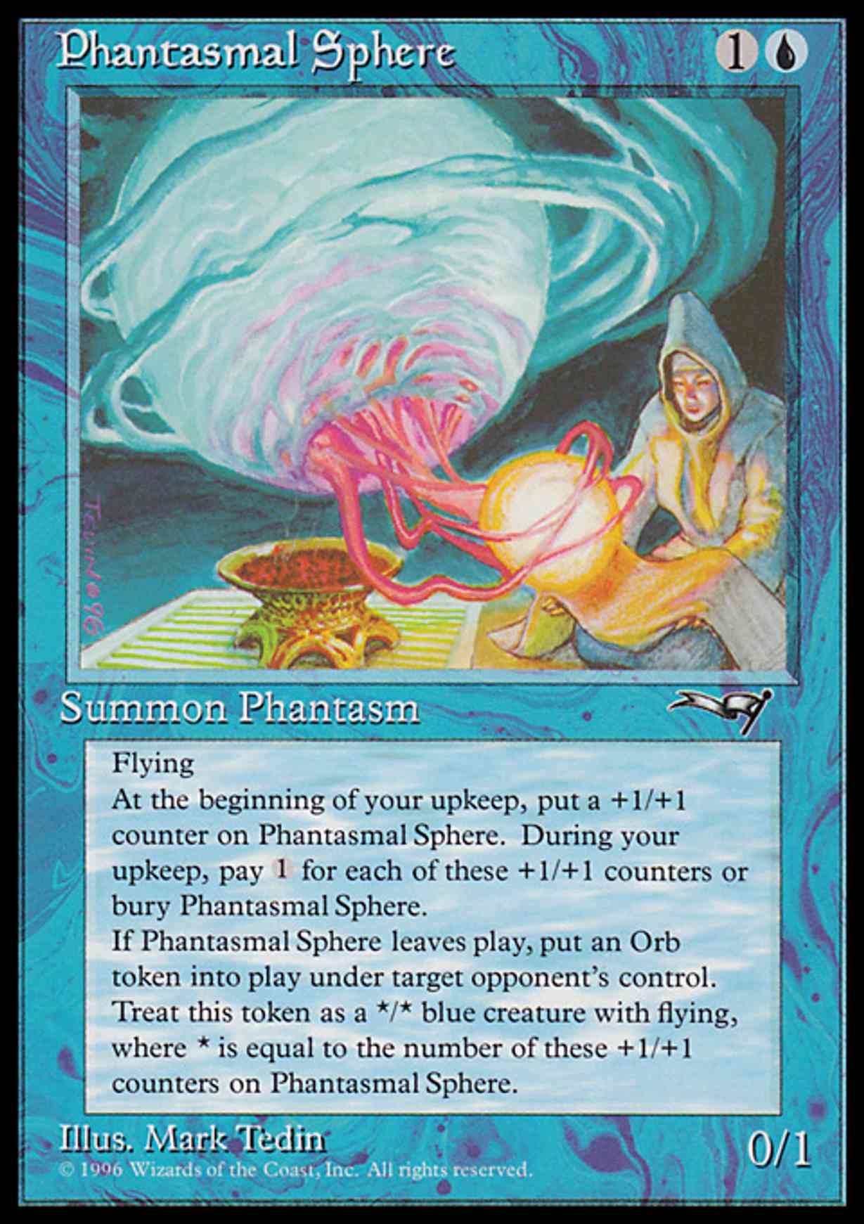 Phantasmal Sphere magic card front
