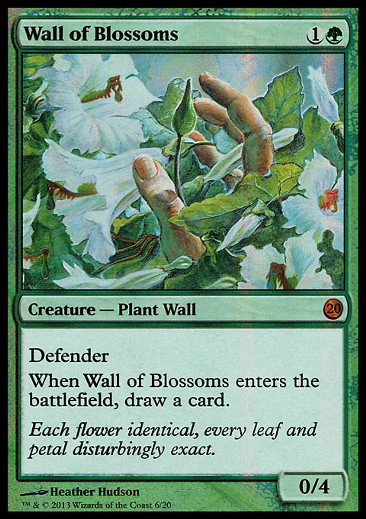 Wall of Blossoms magic card front