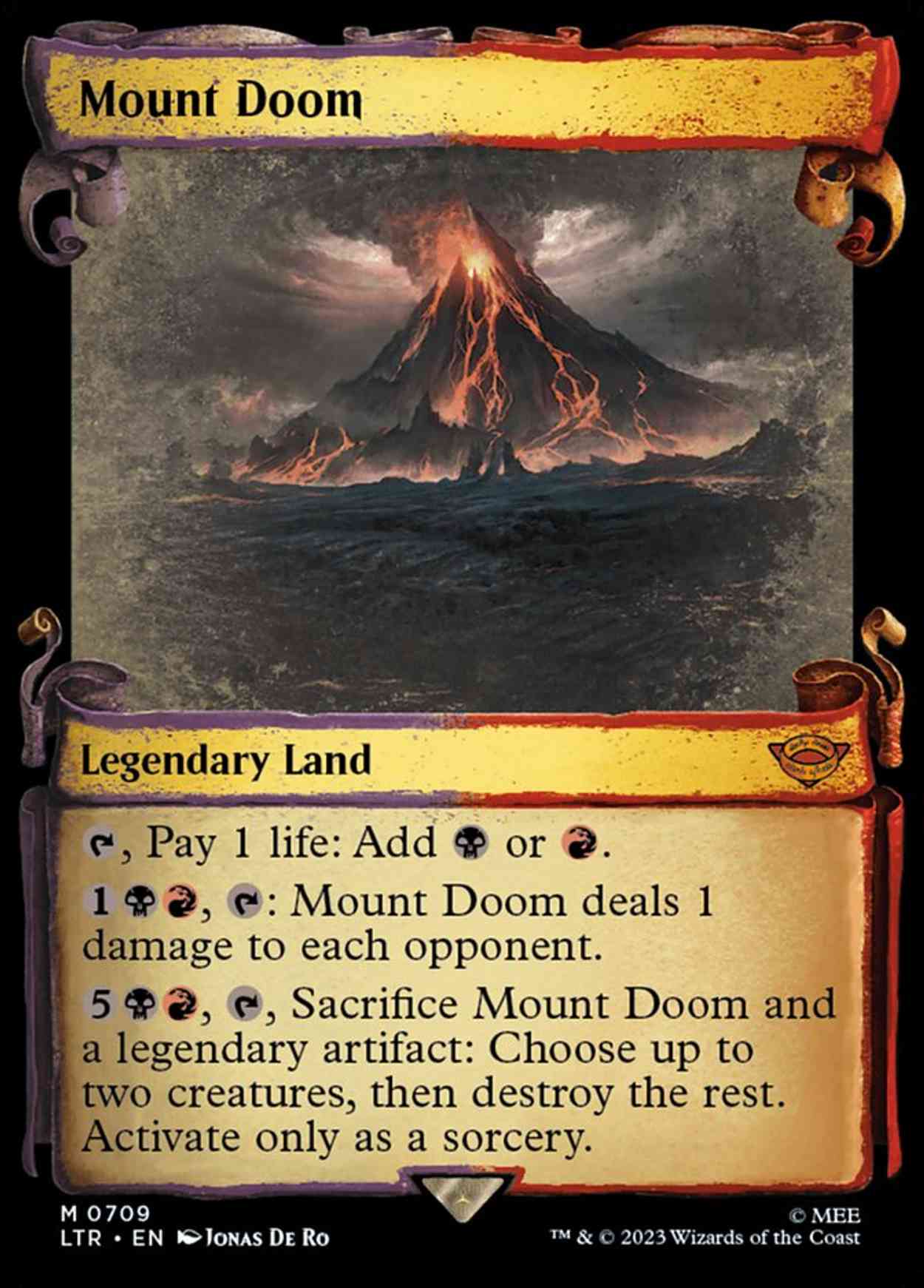 Mount Doom (Showcase Scrolls) magic card front