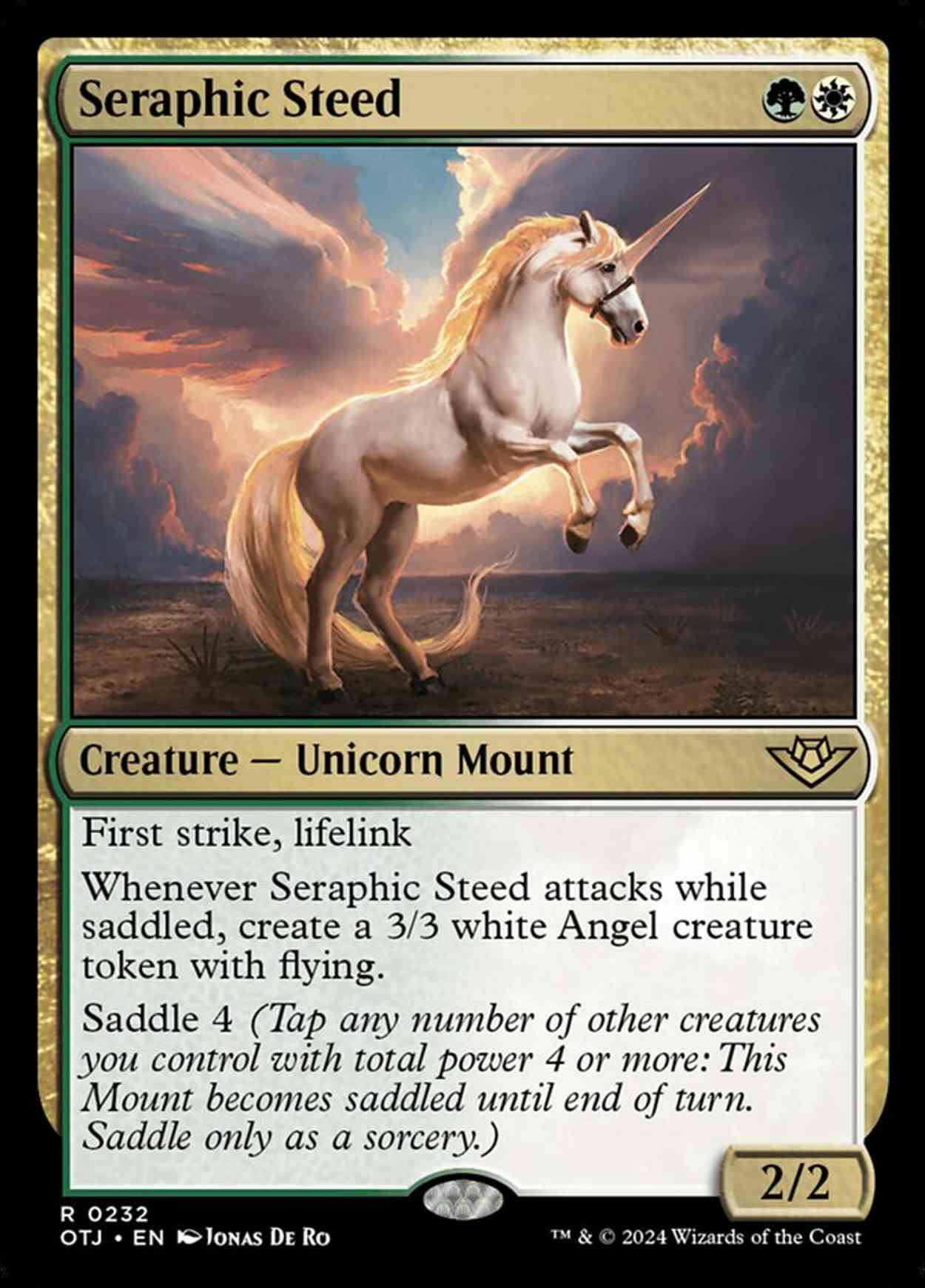 Seraphic Steed magic card front