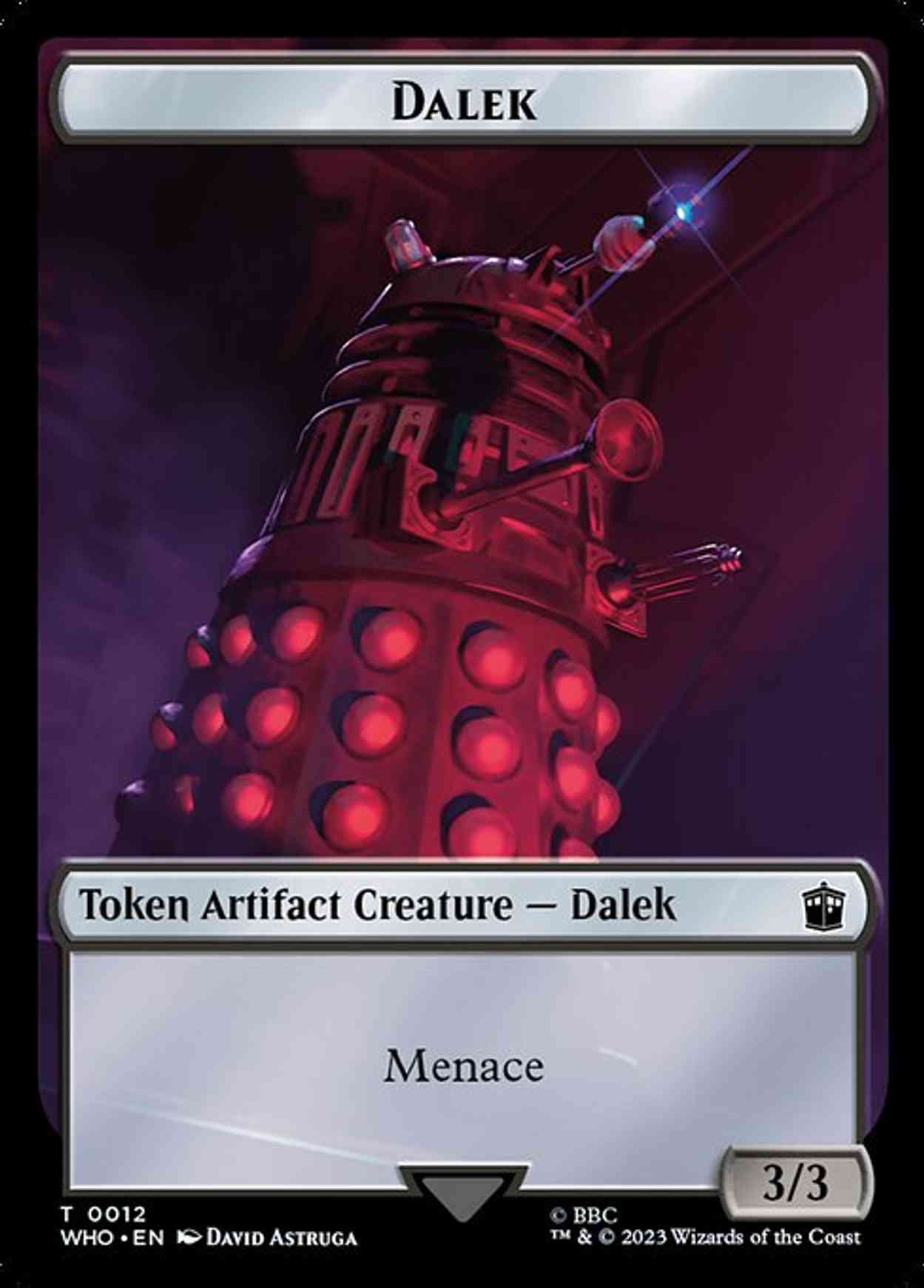 Dalek // Food (0027) Double-Sided Token magic card front