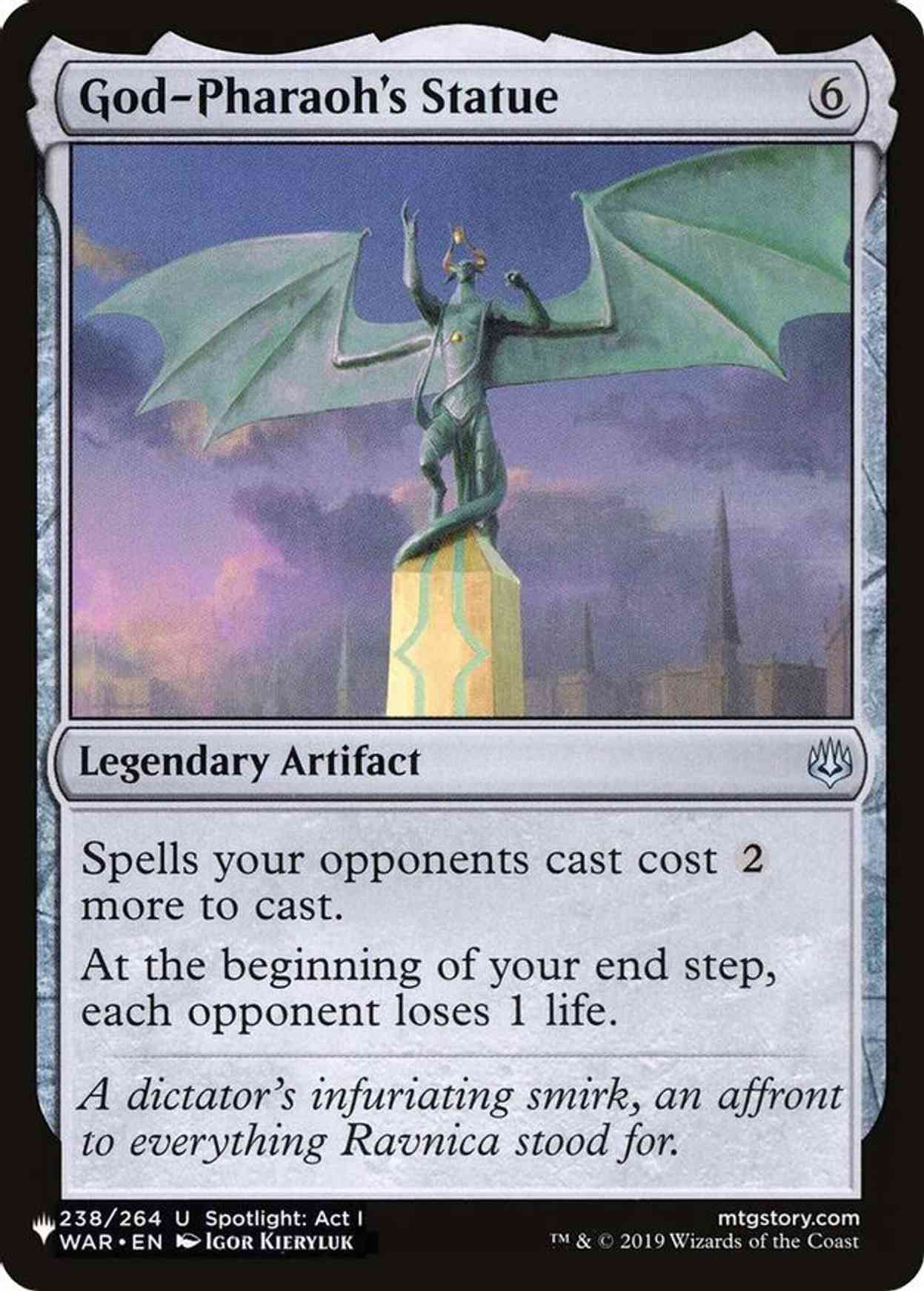 God-Pharaoh's Statue magic card front