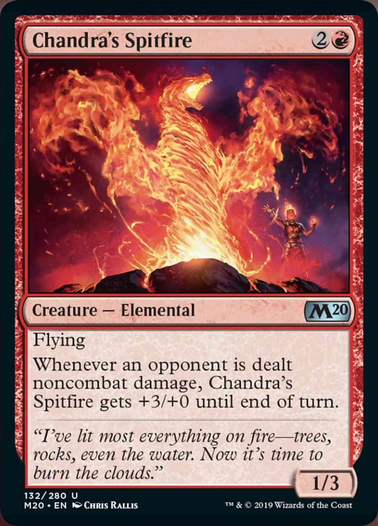 Chandra's Spitfire magic card front