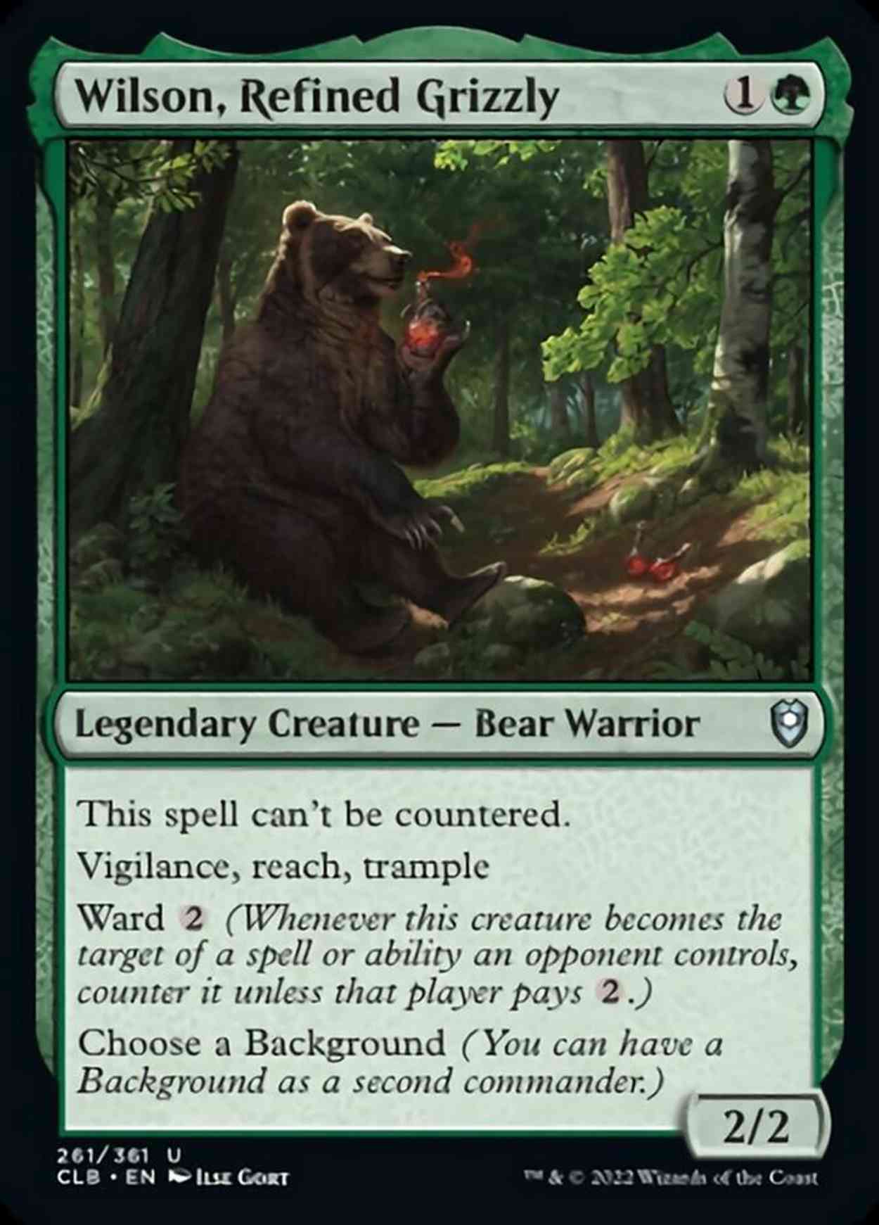 Wilson, Refined Grizzly magic card front