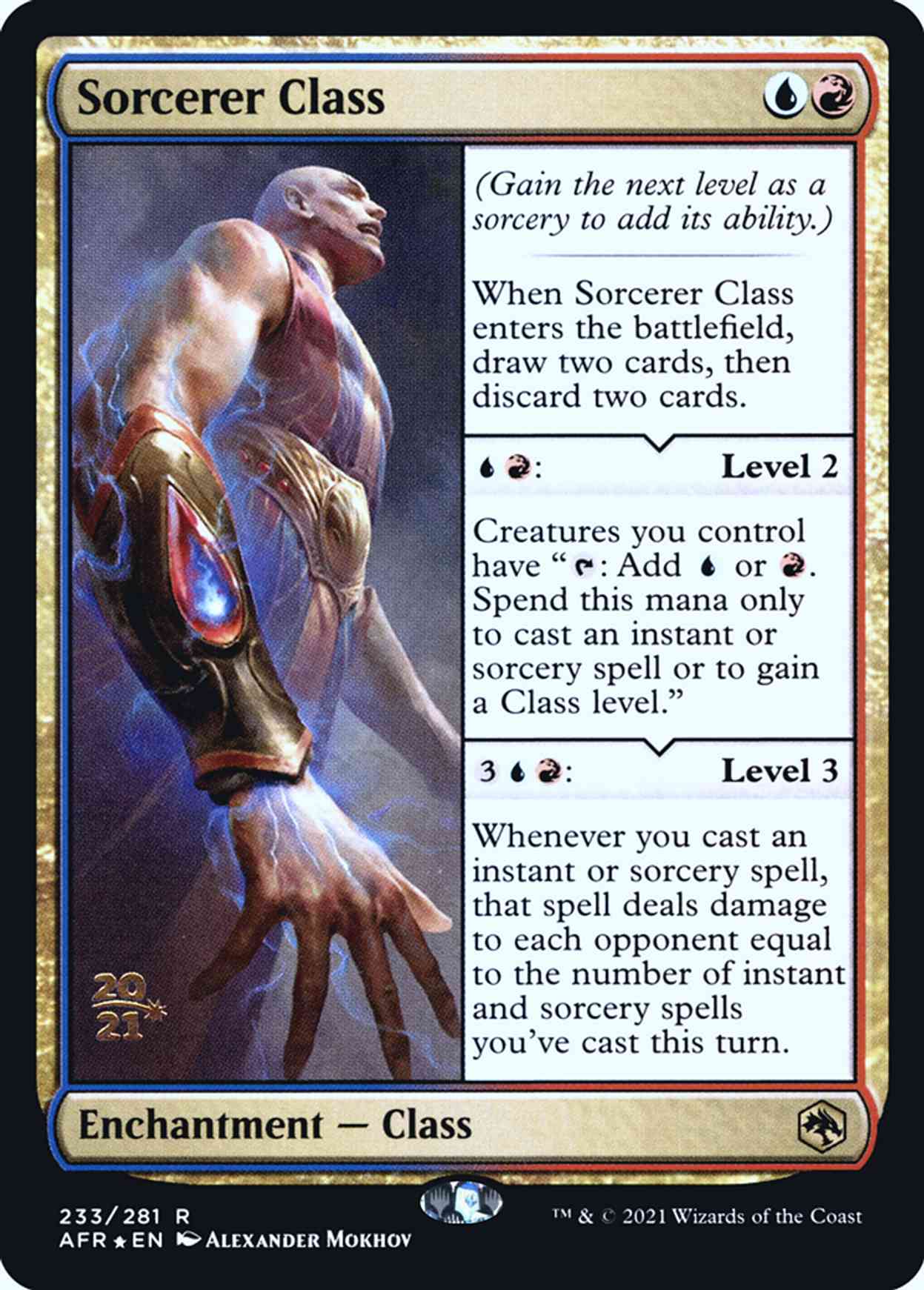 Sorcerer Class magic card front