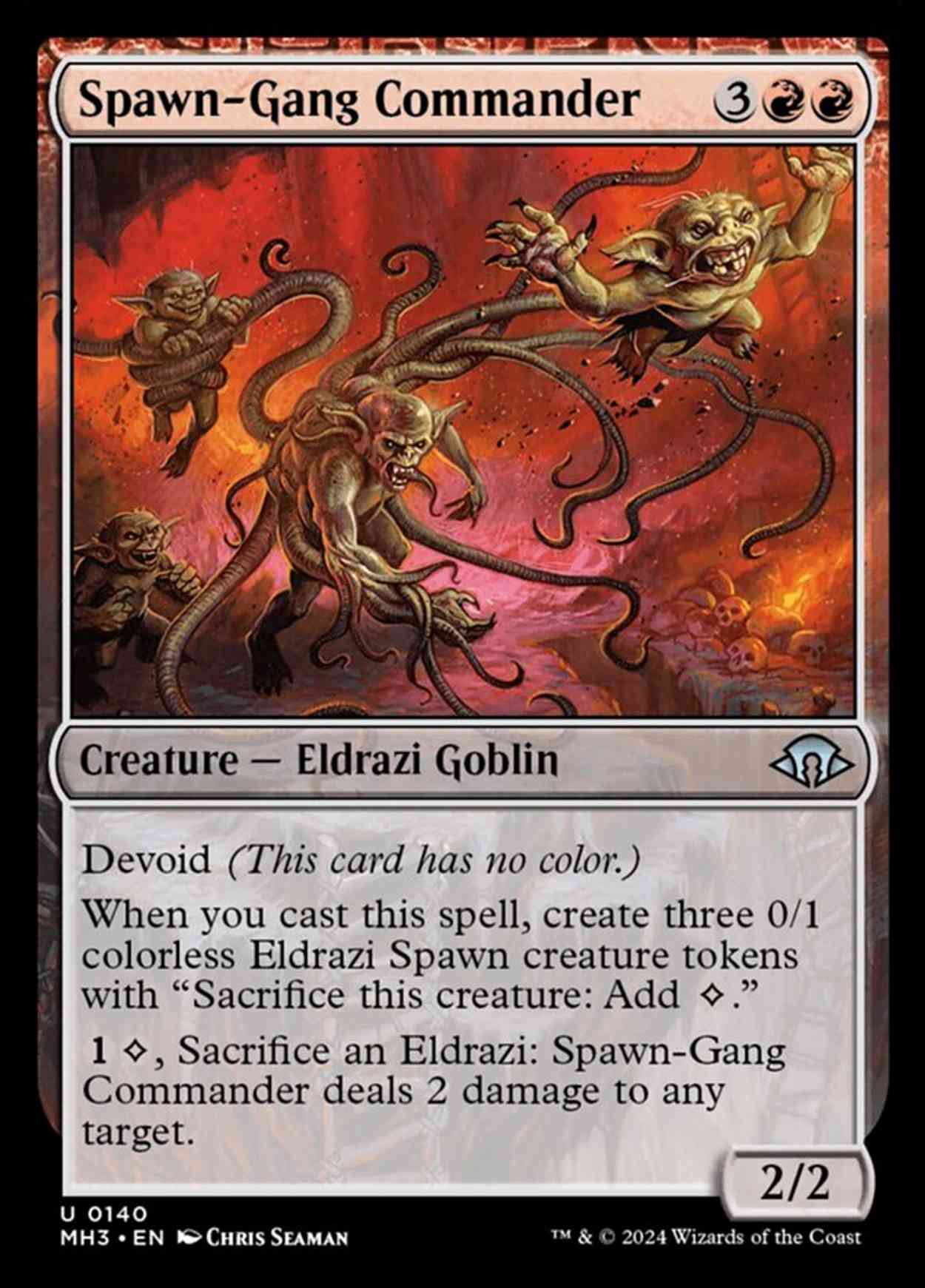 Spawn-Gang Commander magic card front