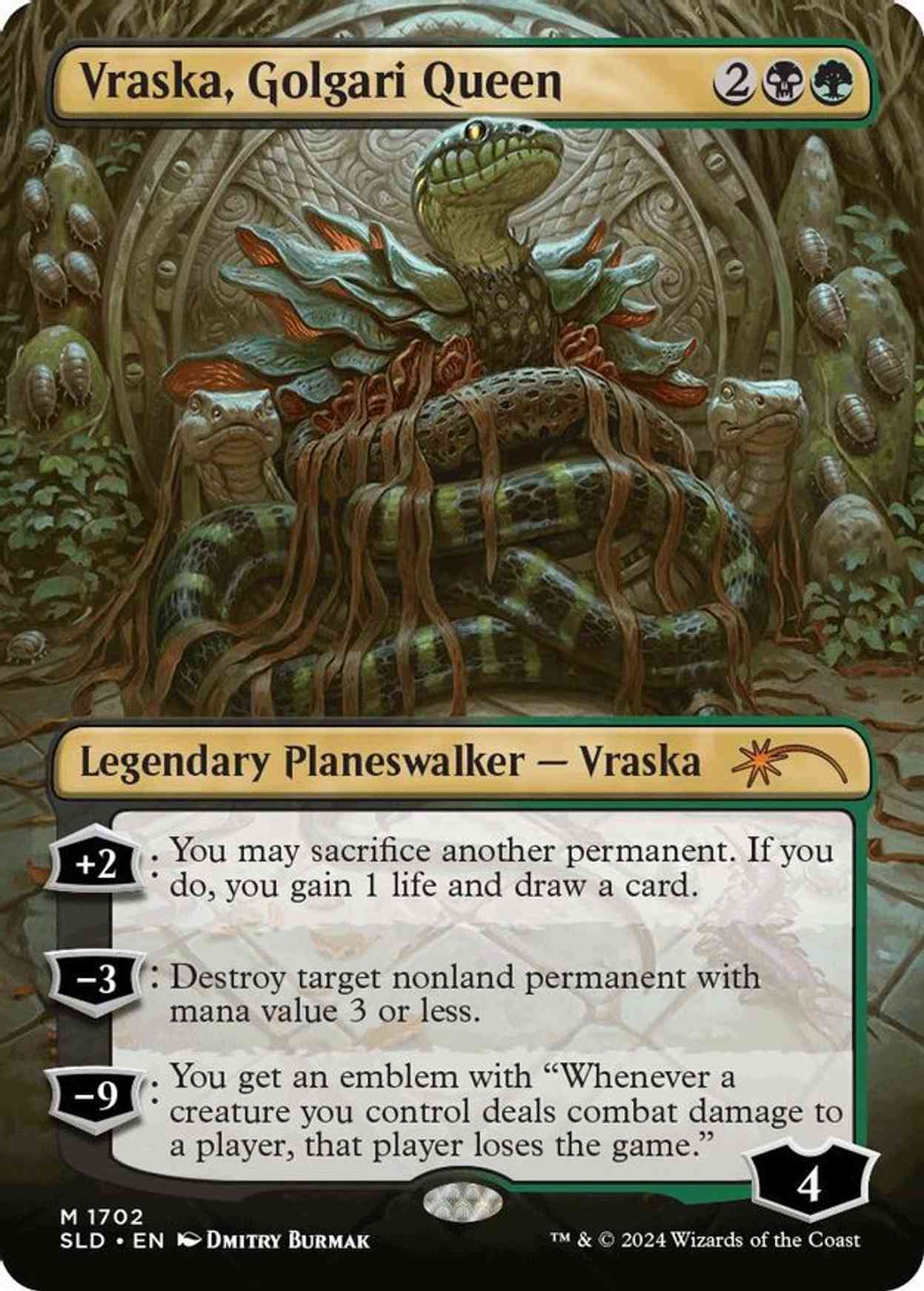 Vraska, Golgari Queen (1702) magic card front