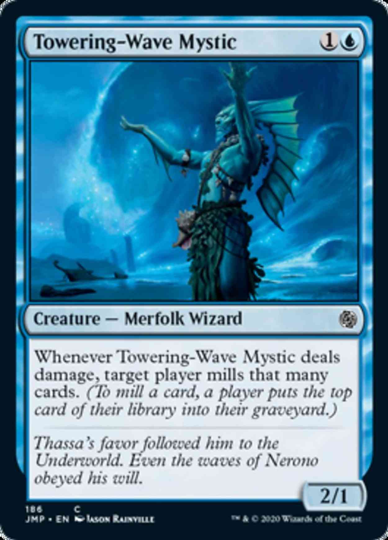 Towering-Wave Mystic magic card front
