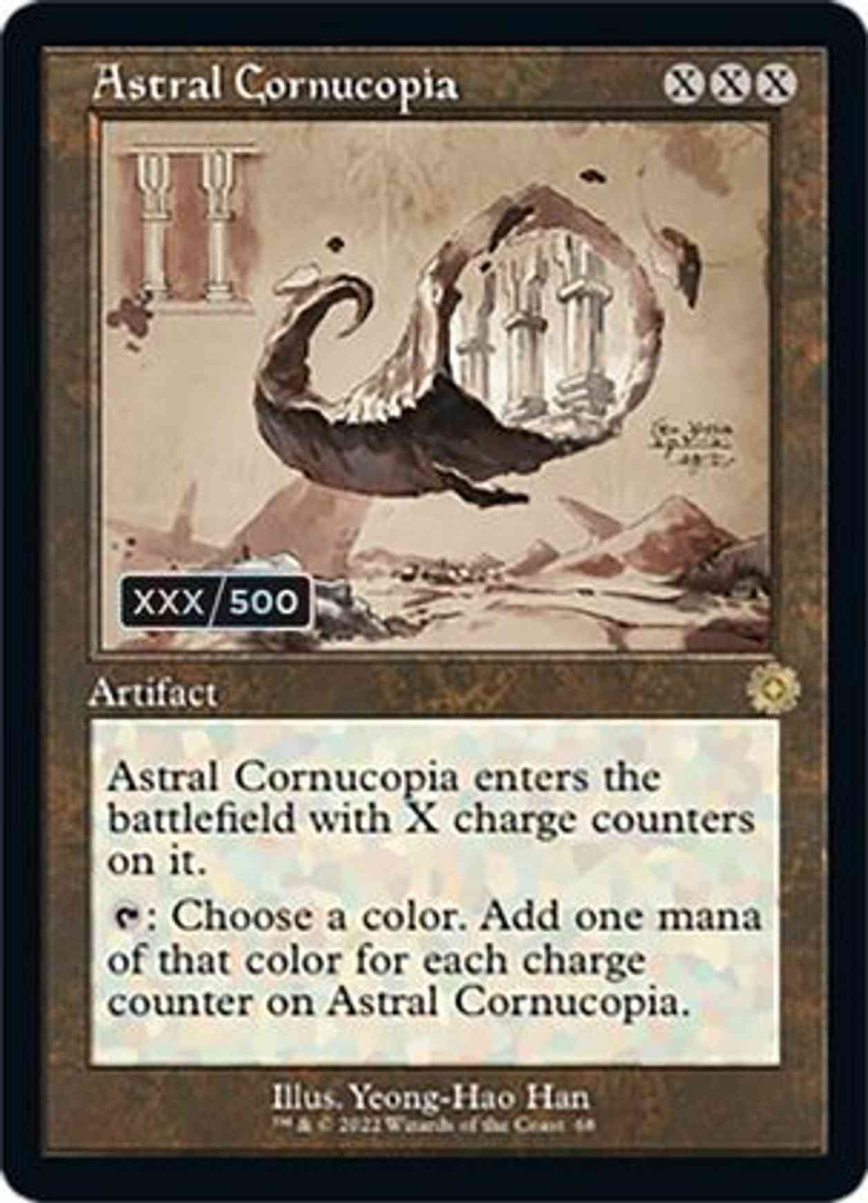 Astral Cornucopia (Schematic) (Serial Numbered) magic card front