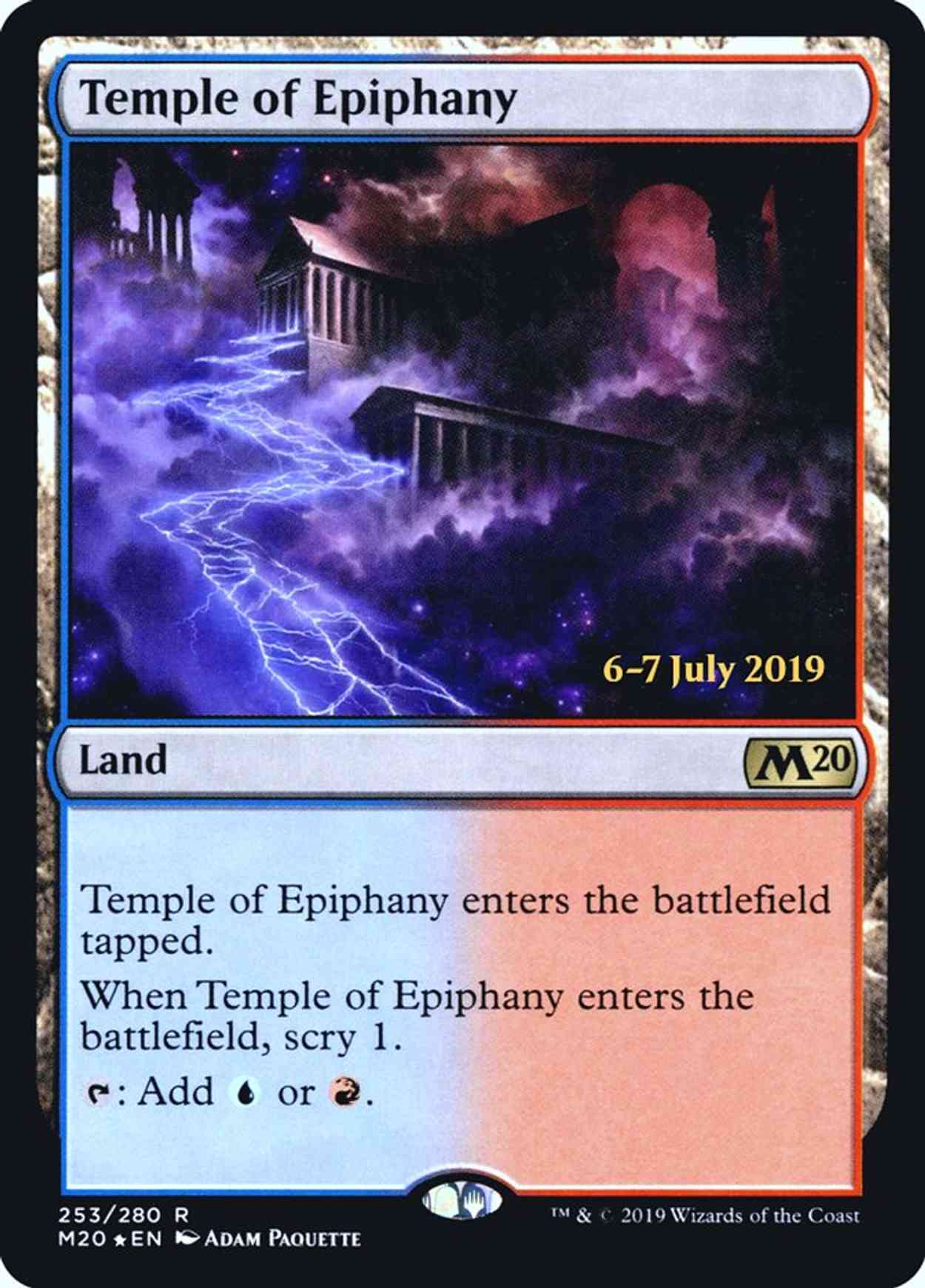 Temple of Epiphany (M20) magic card front