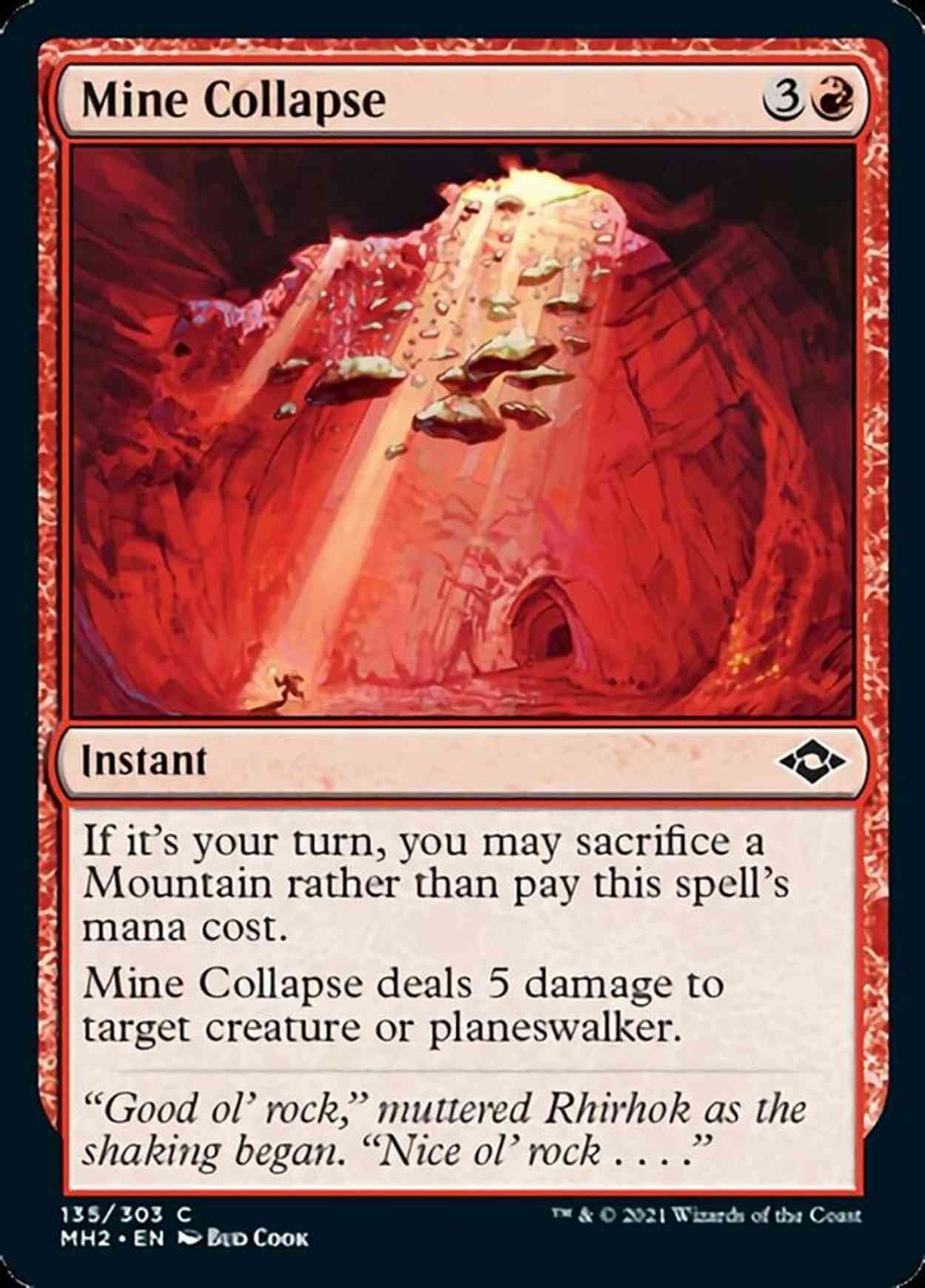 Mine Collapse magic card front