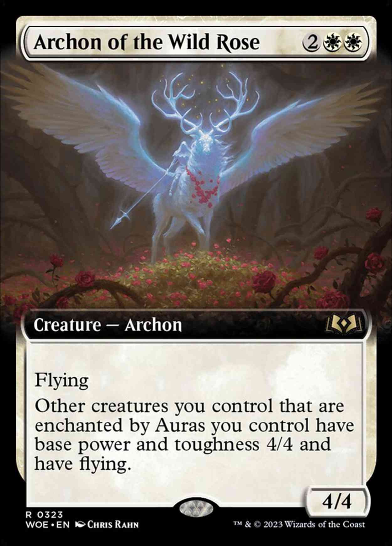 Archon of the Wild Rose (Extended Art) magic card front