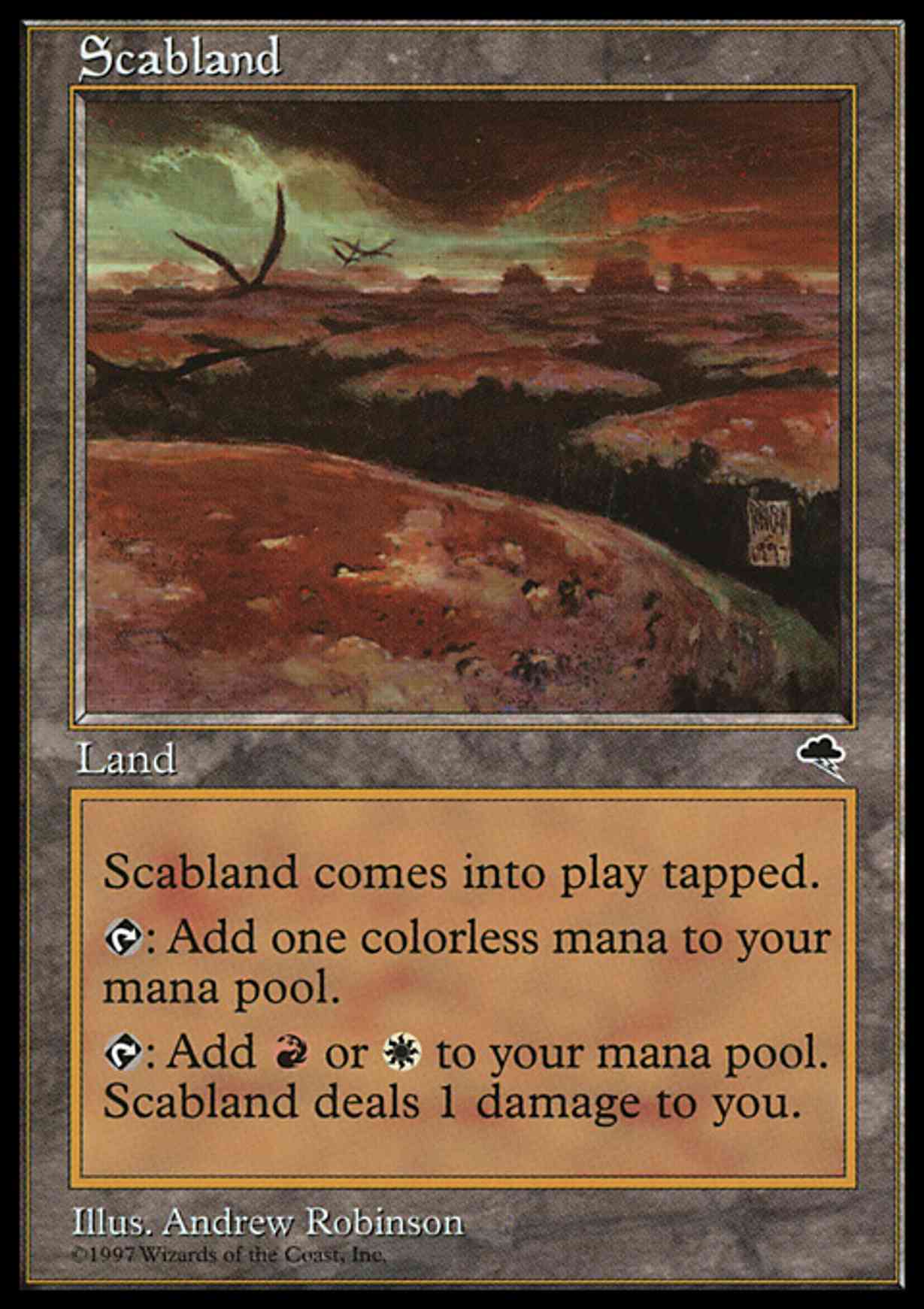 Scabland magic card front