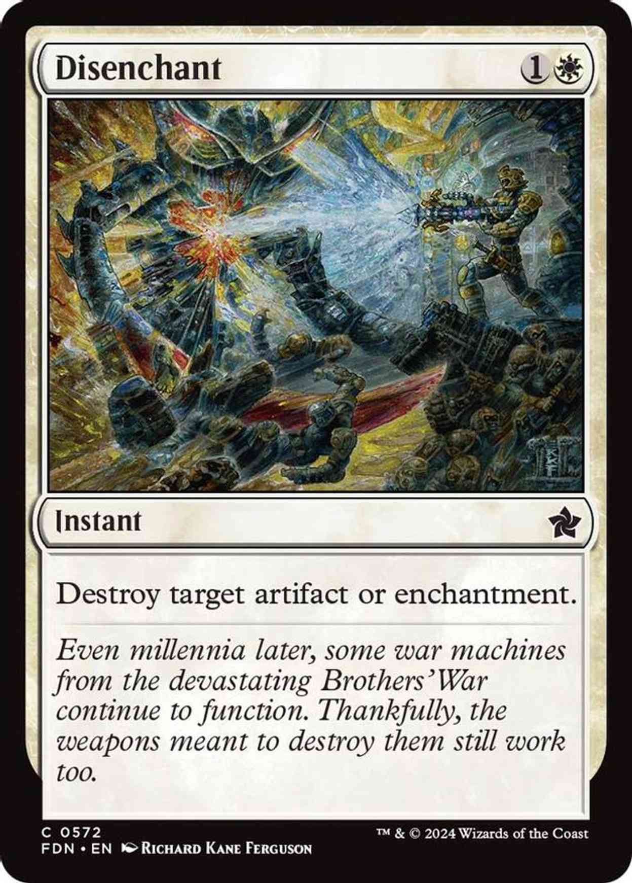 Disenchant magic card front