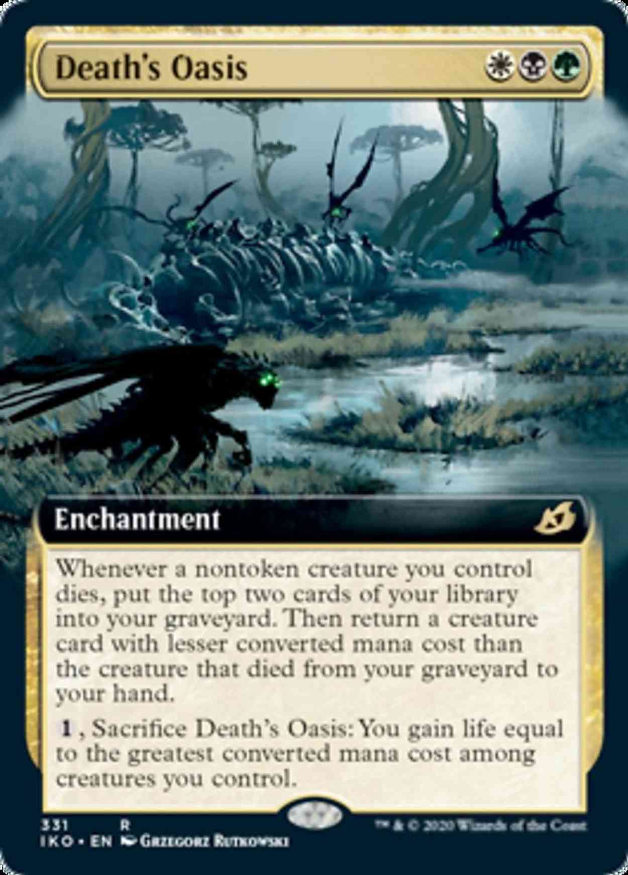 Death's Oasis (Extended Art) magic card front